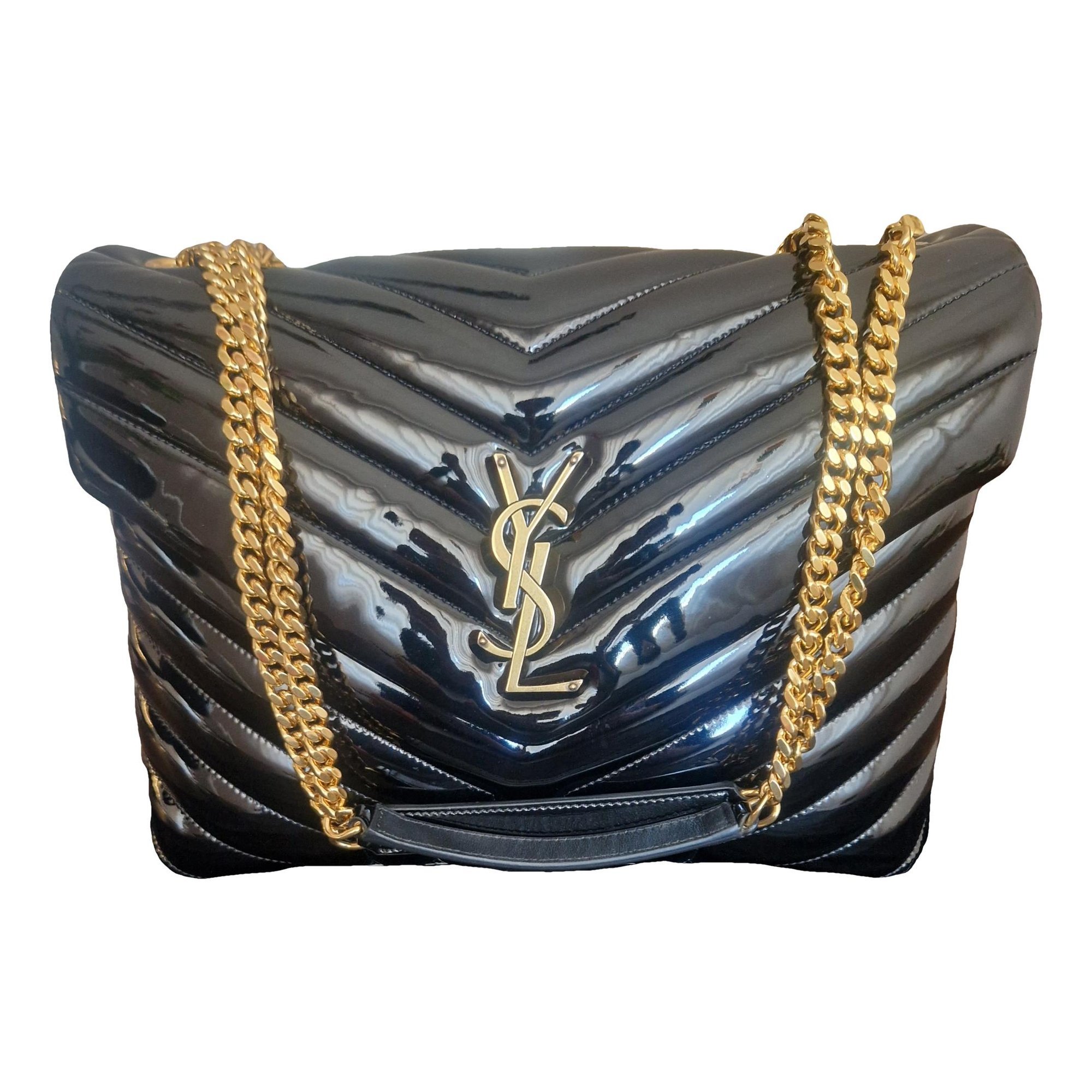 Loulou patent leather crossbody bag