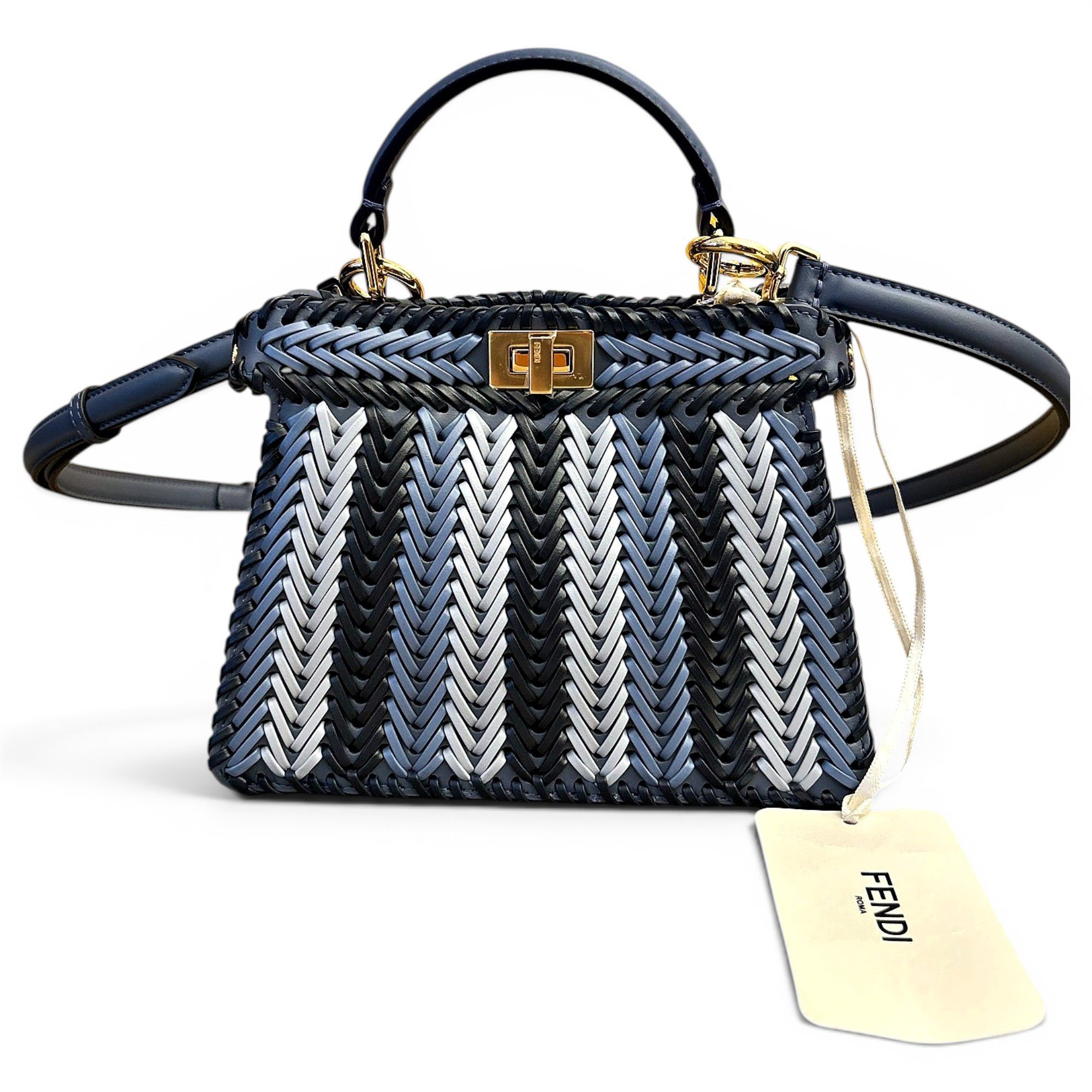 Peekaboo leather handbag