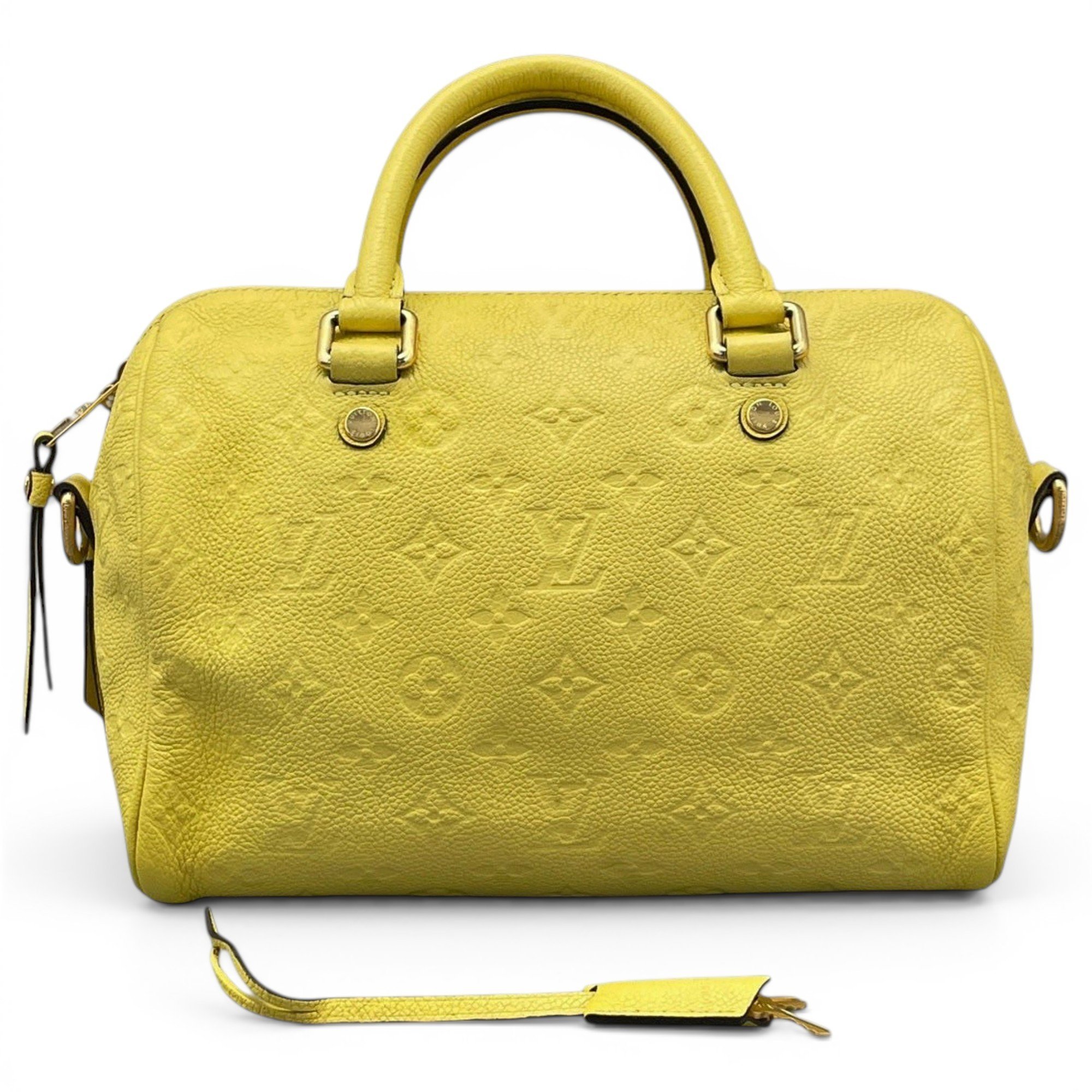 Speedy leather handbag
