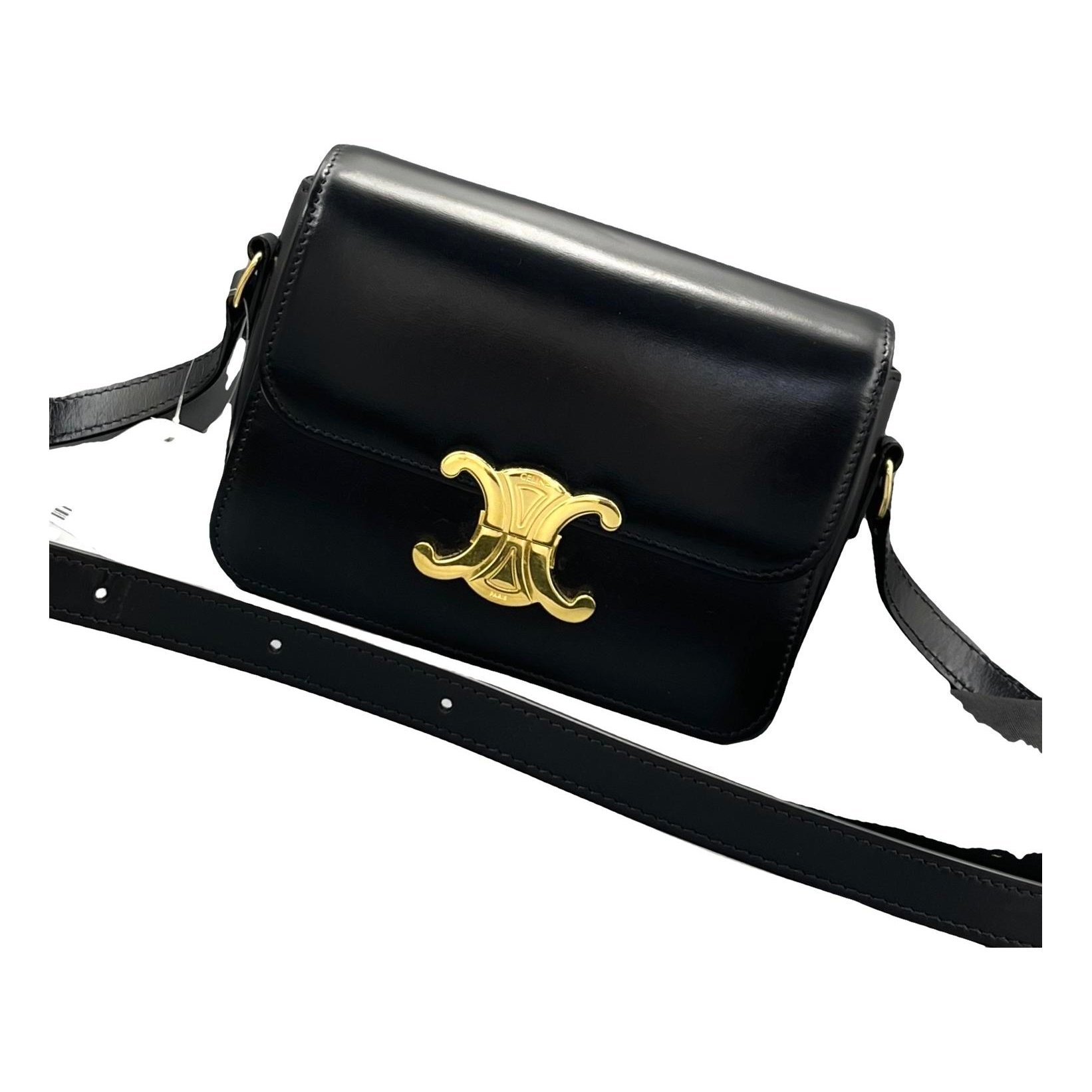 Triomphe leather handbag