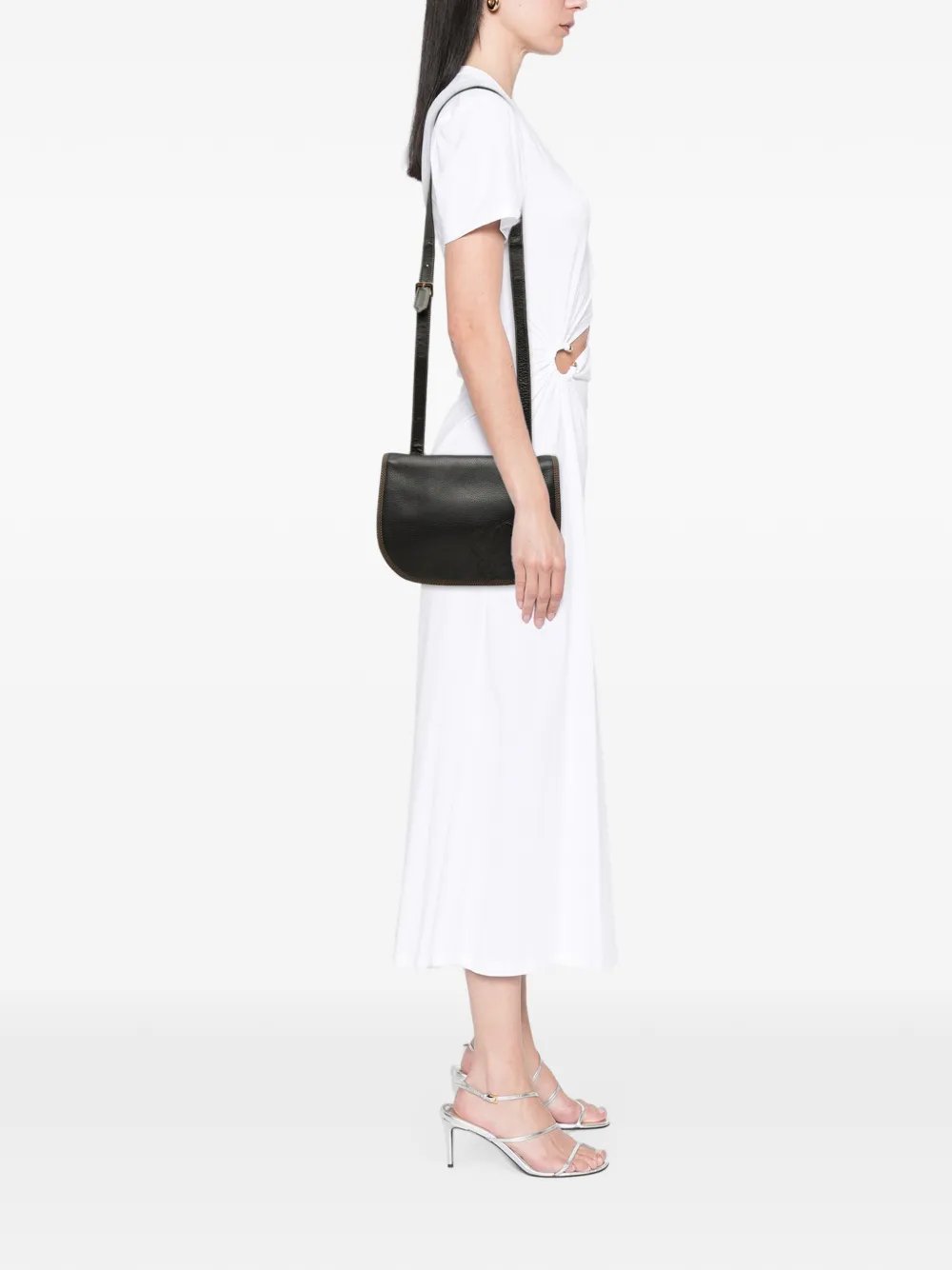 1990-2010 Leather Anagram Flap crossbody bag