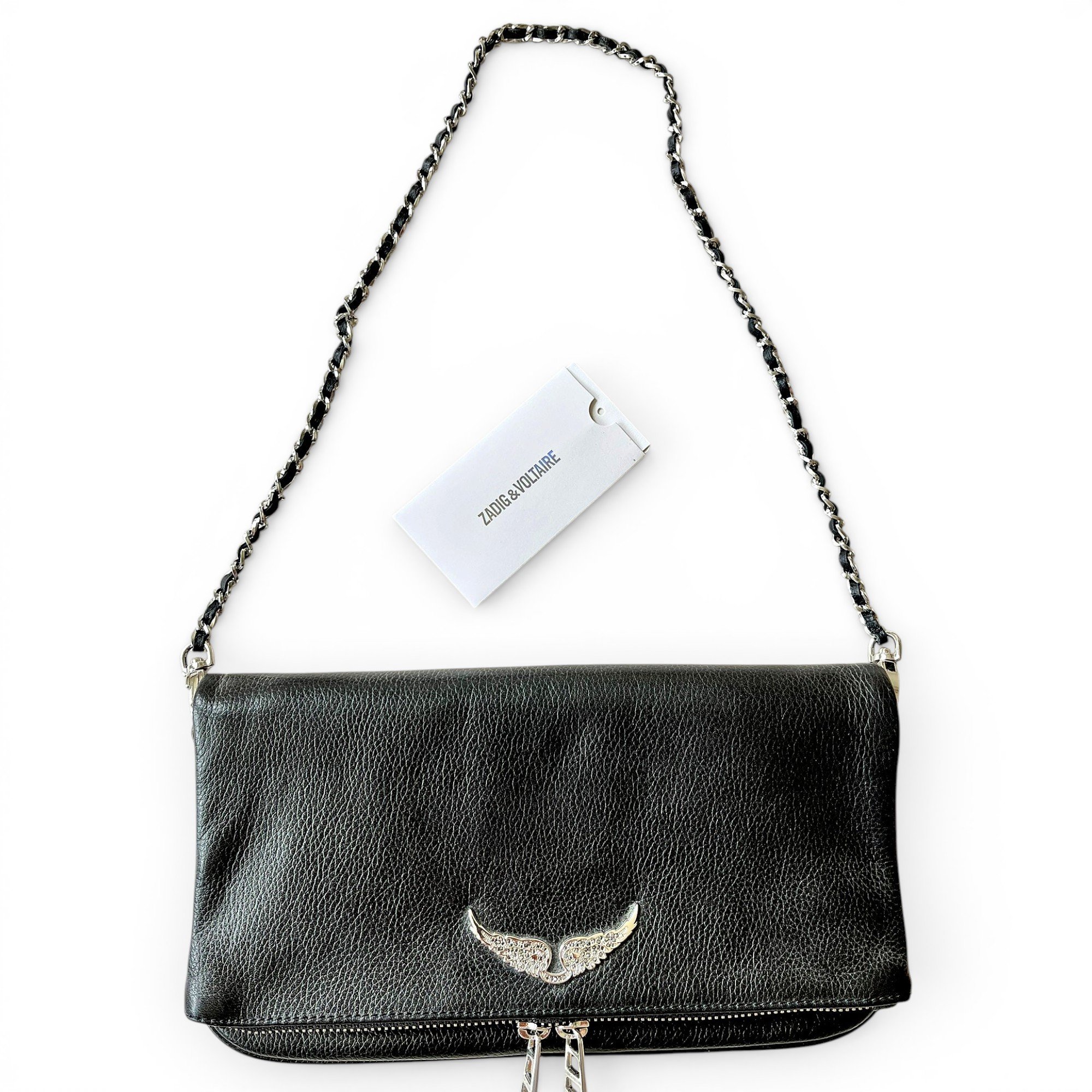 Rock leather crossbody bag