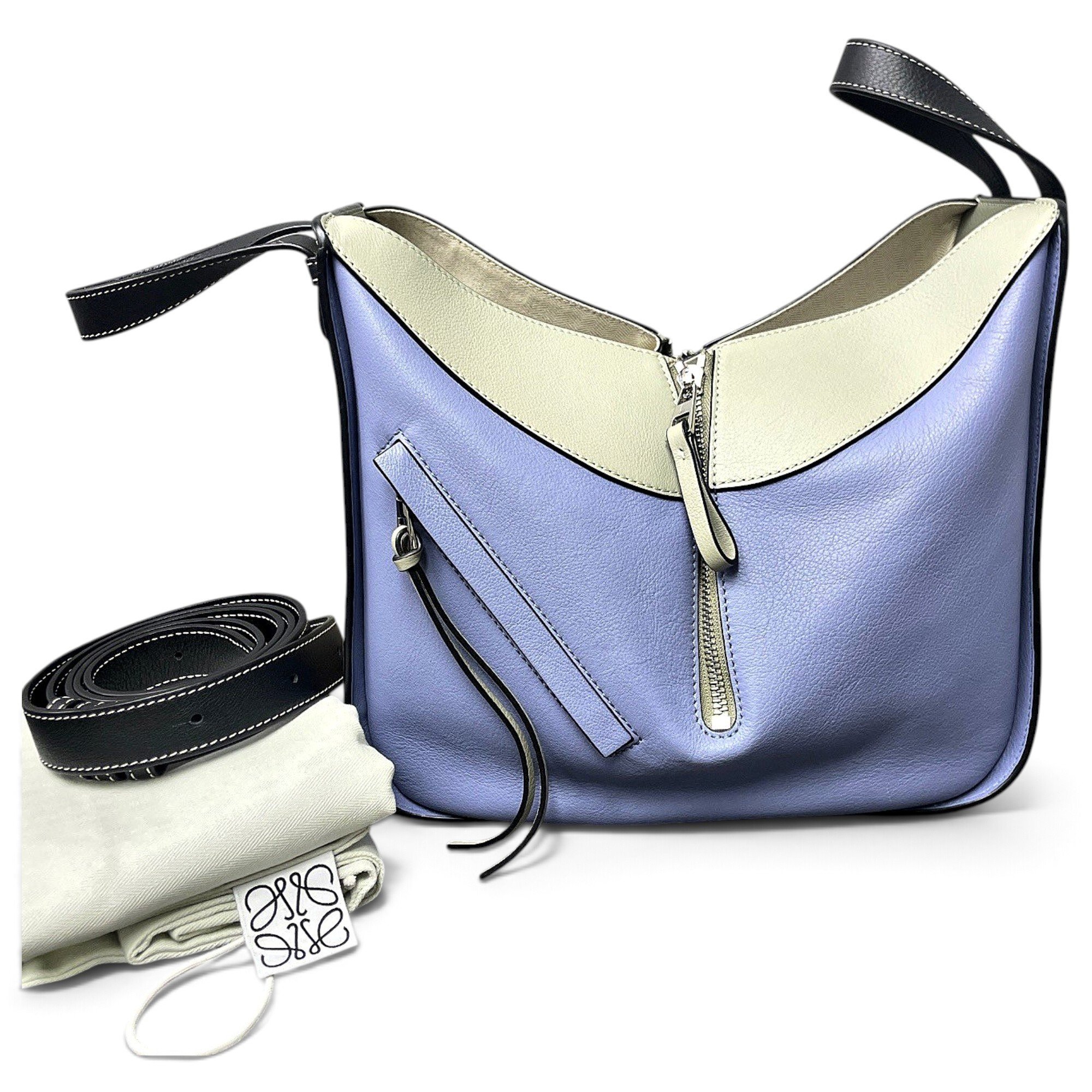 Hammock leather handbag