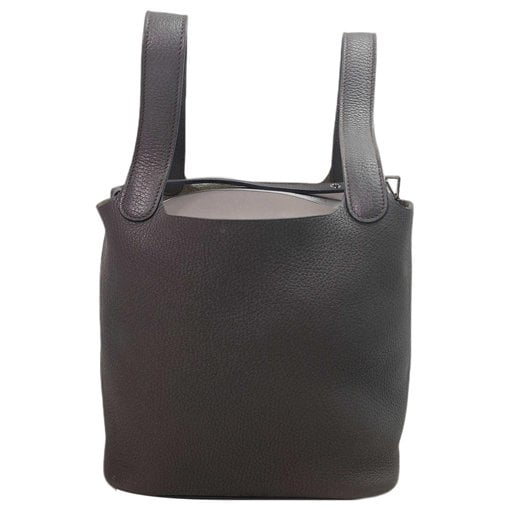Picotin leather tote