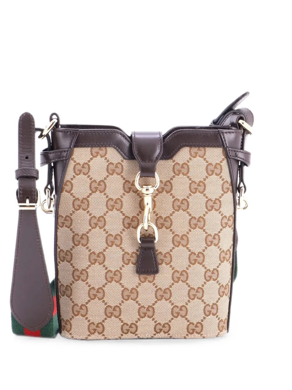 GG Canvas with Leather Mini bucket bag