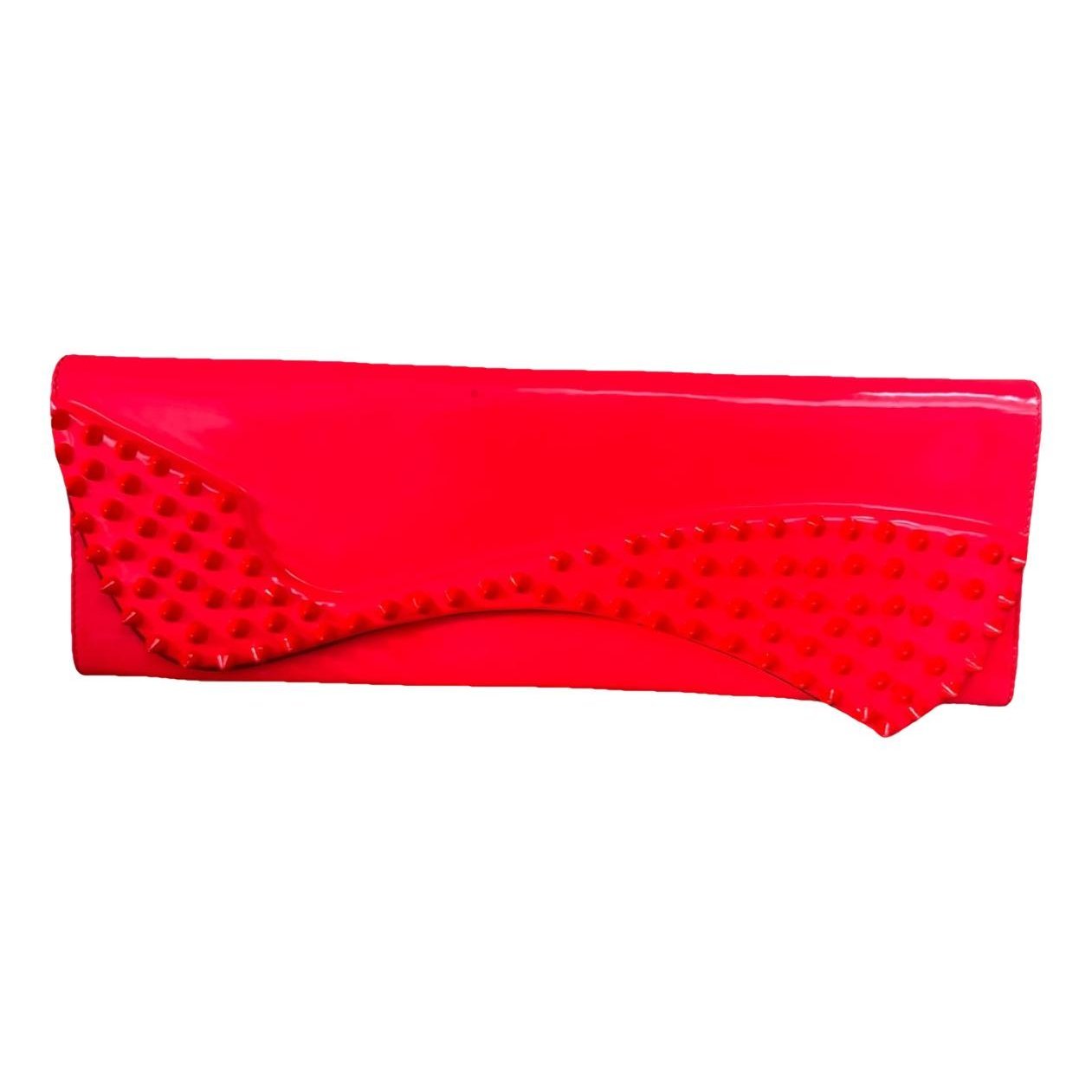 Leather clutch bag