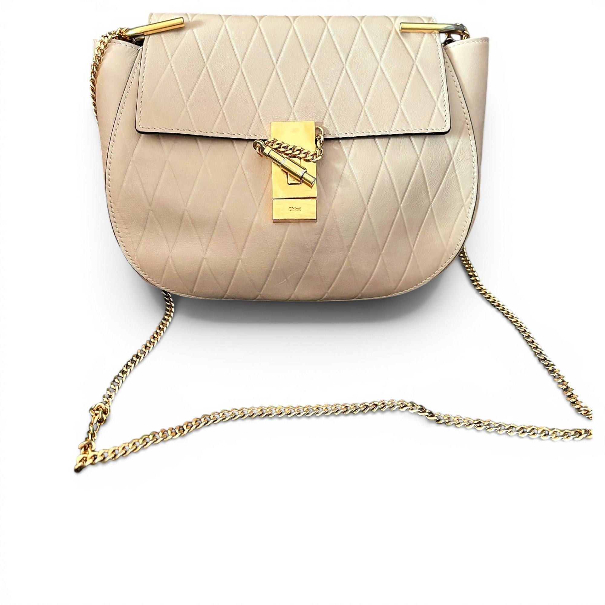 Drew leather handbag