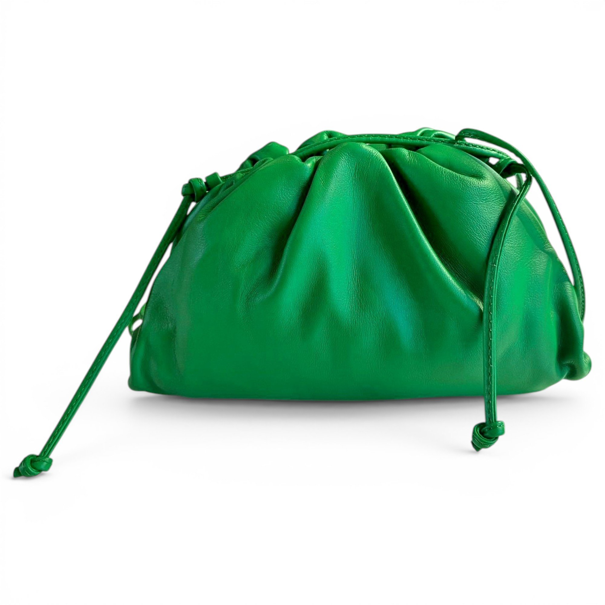 Pouch leather handbag