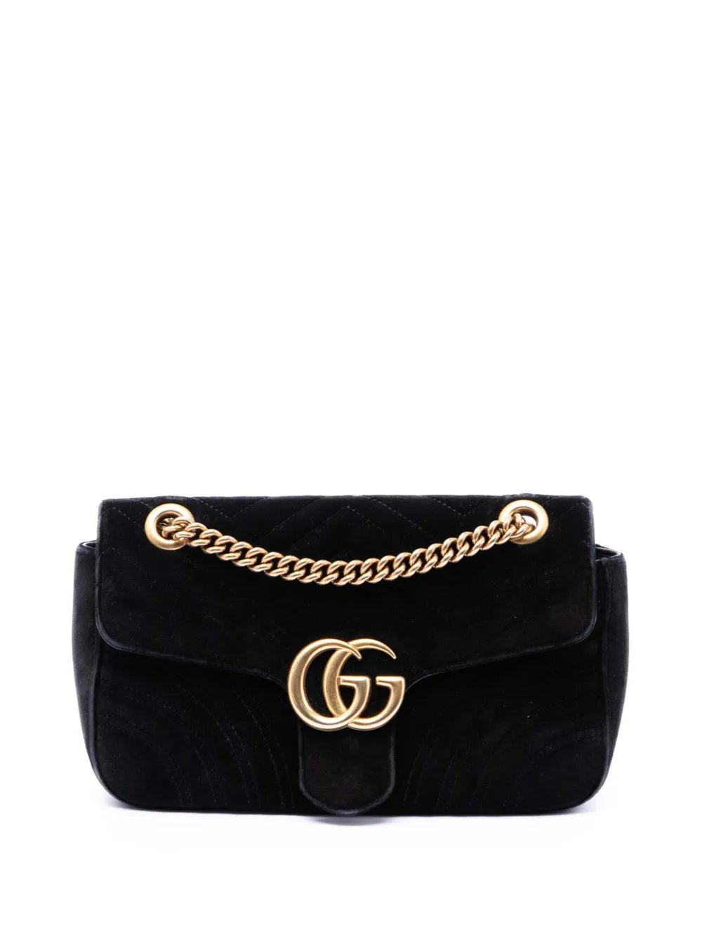2016-2026 Medium GG Marmont Matelasse Velvet shoulder bag
