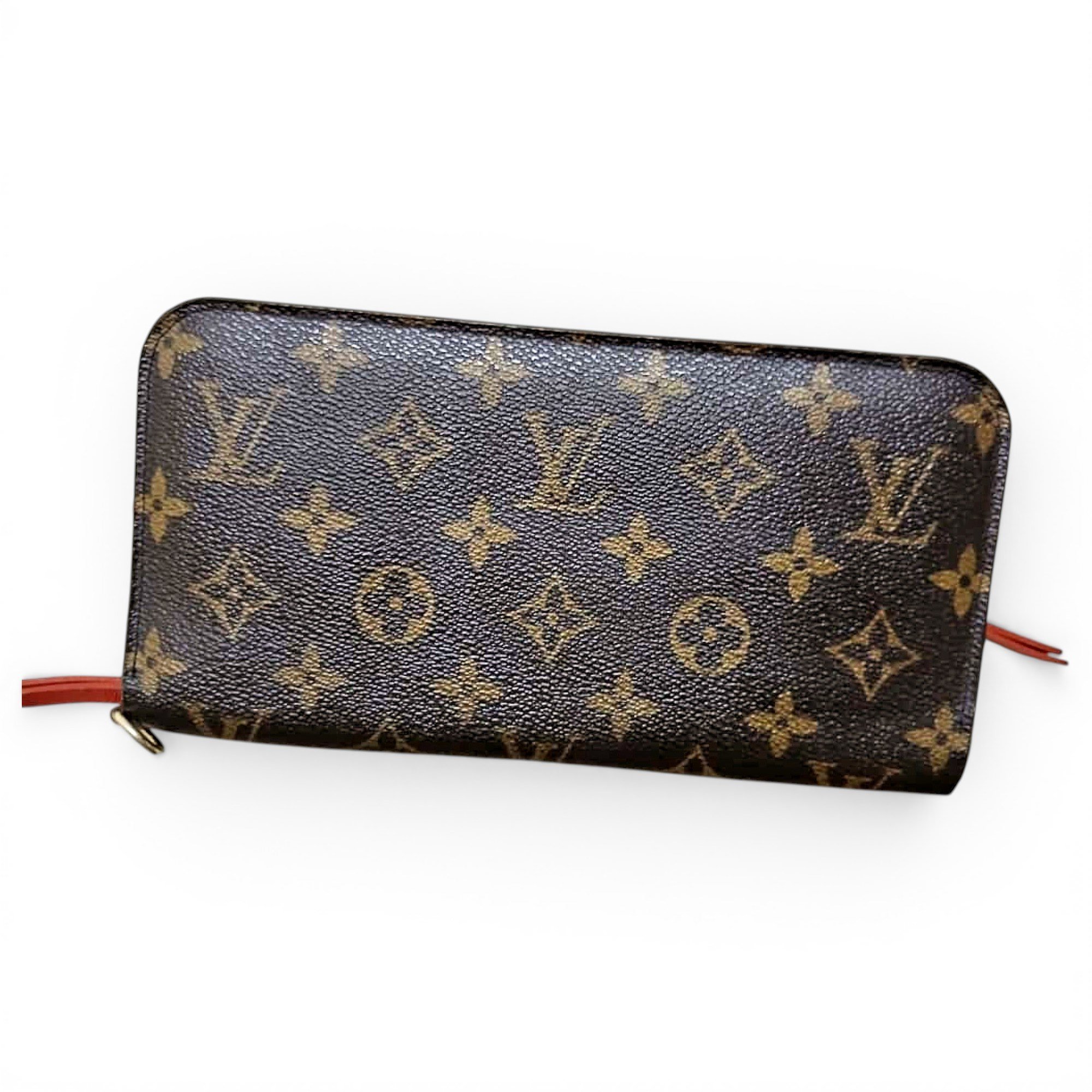Leather clutch bag