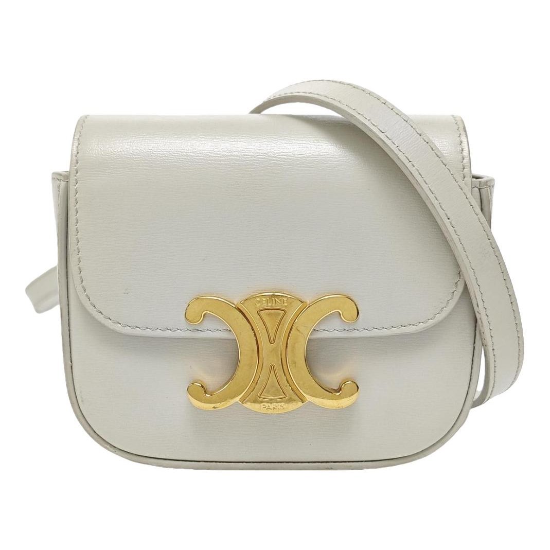 Triomphe leather handbag