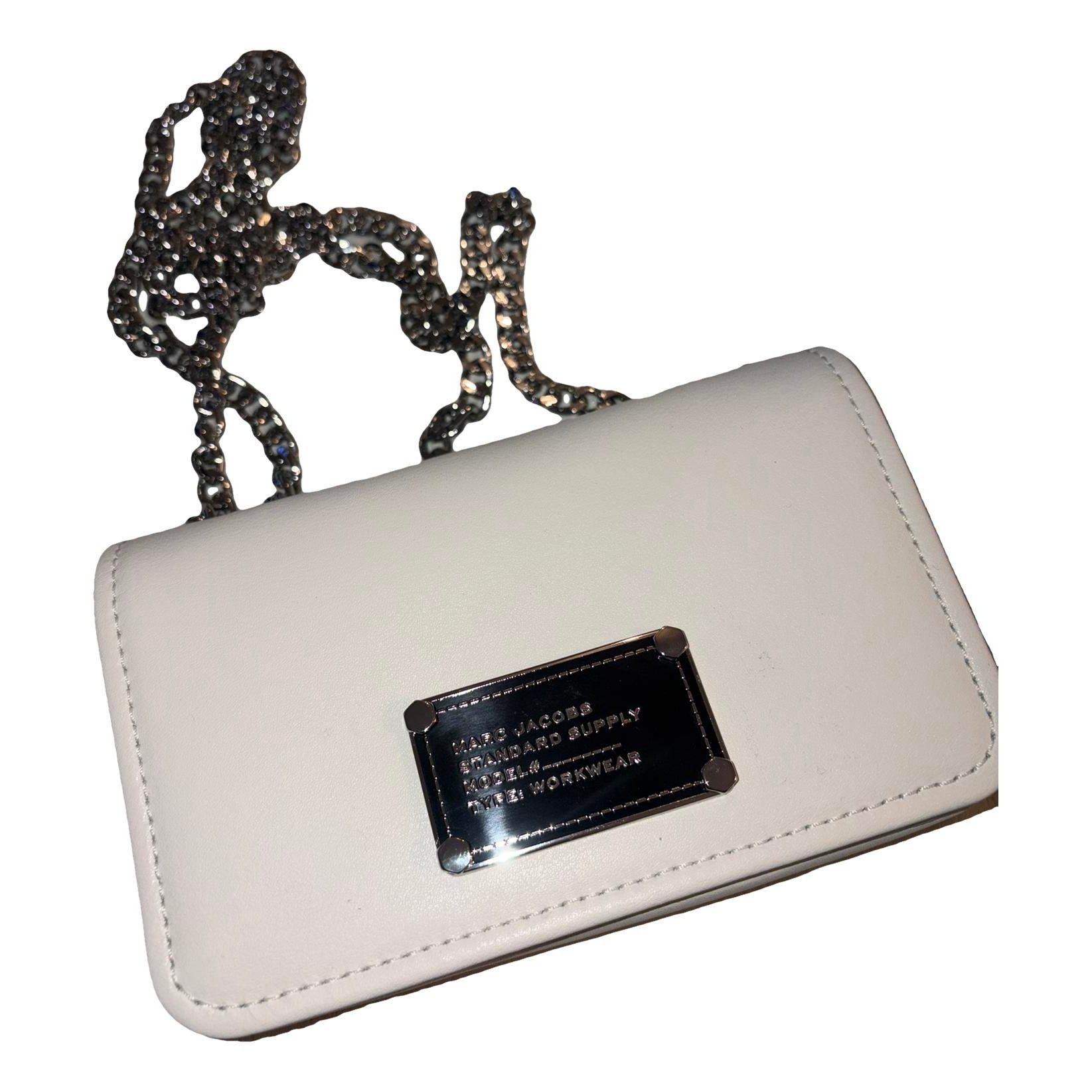 Snapshot leather clutch bag