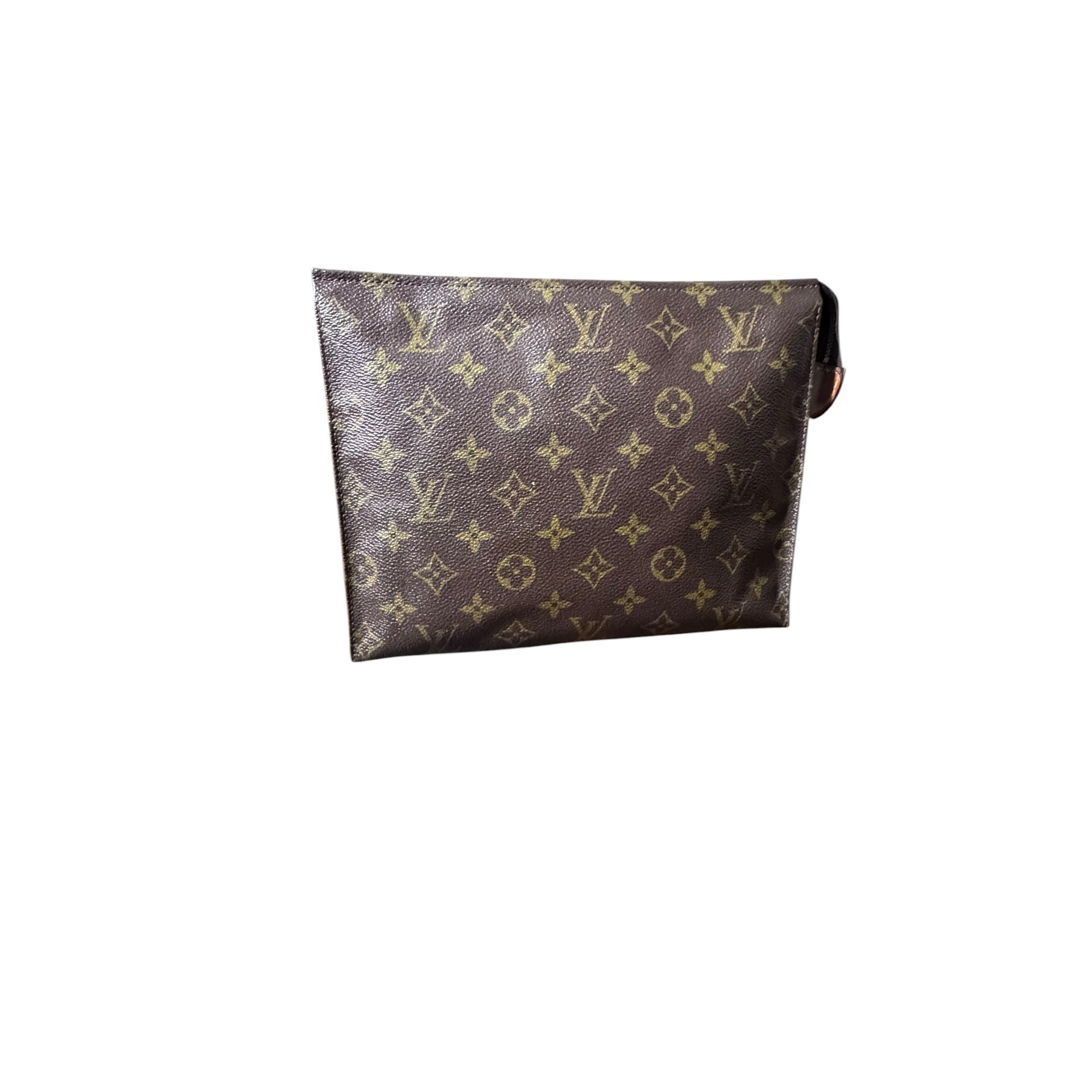 Leather clutch bag