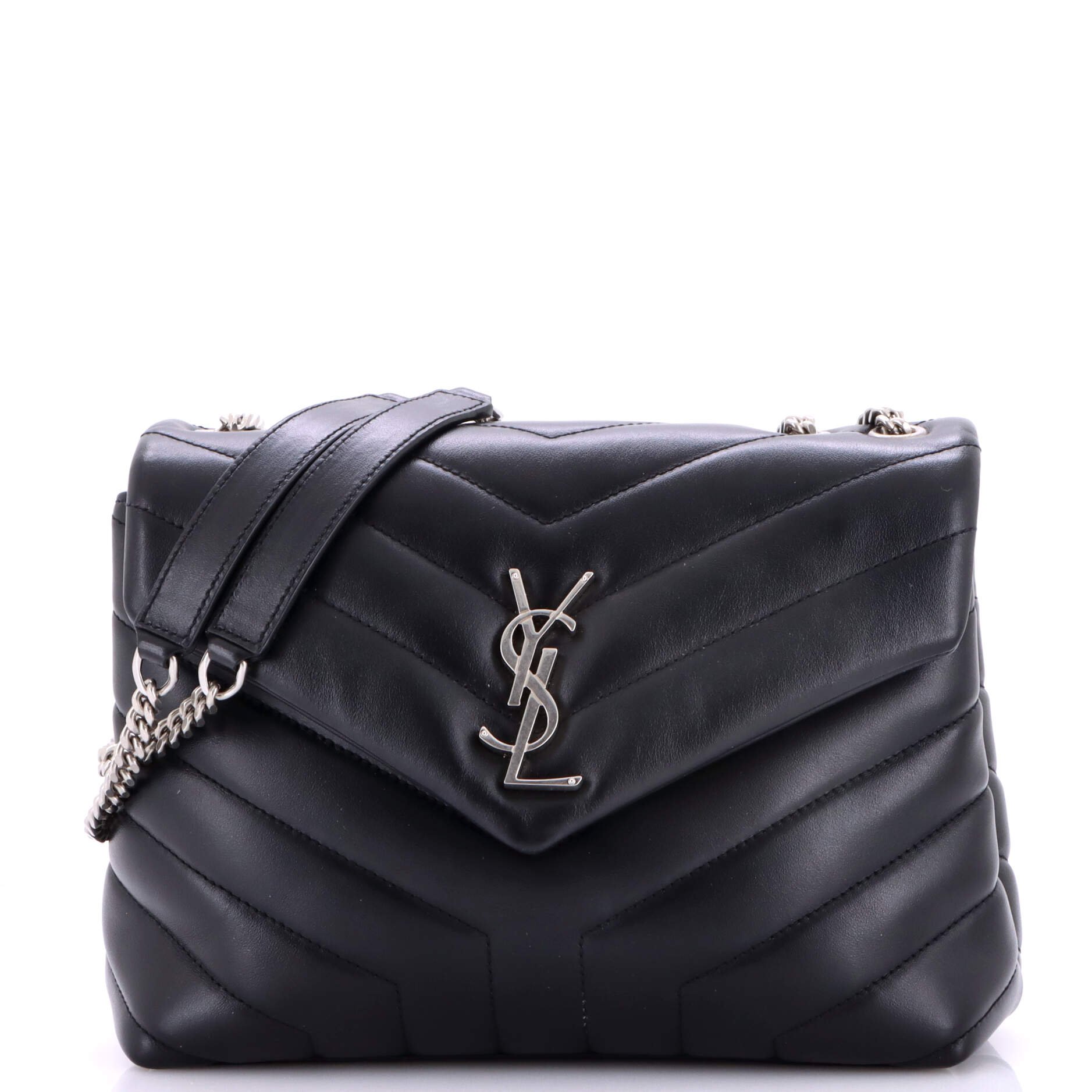 Loulou Shoulder Bag Matelasse Chevron Leather Small