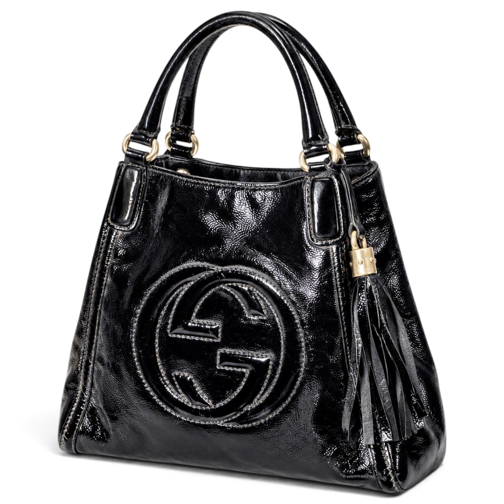 Jackie 1961 patent leather tote