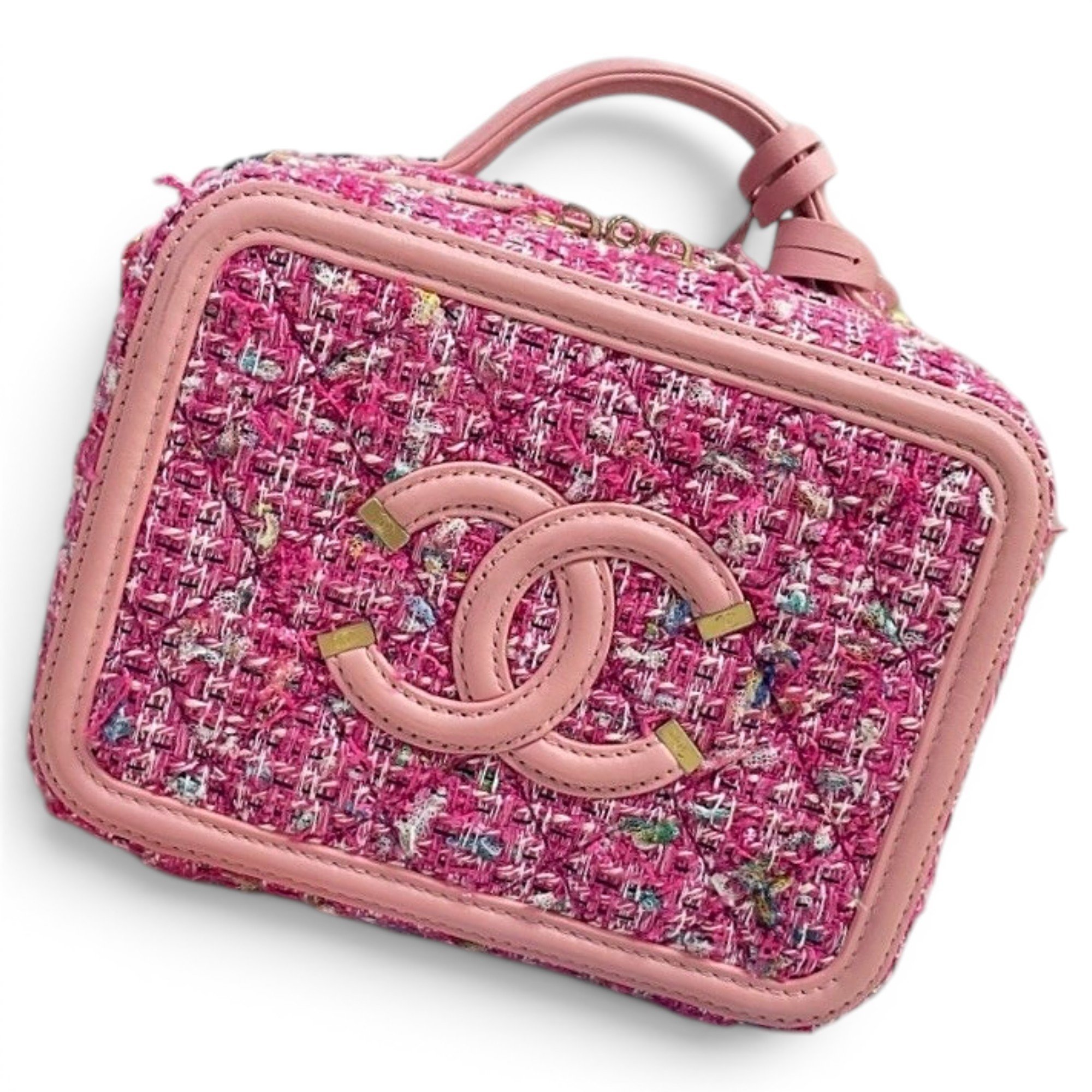Vanity leather handbag