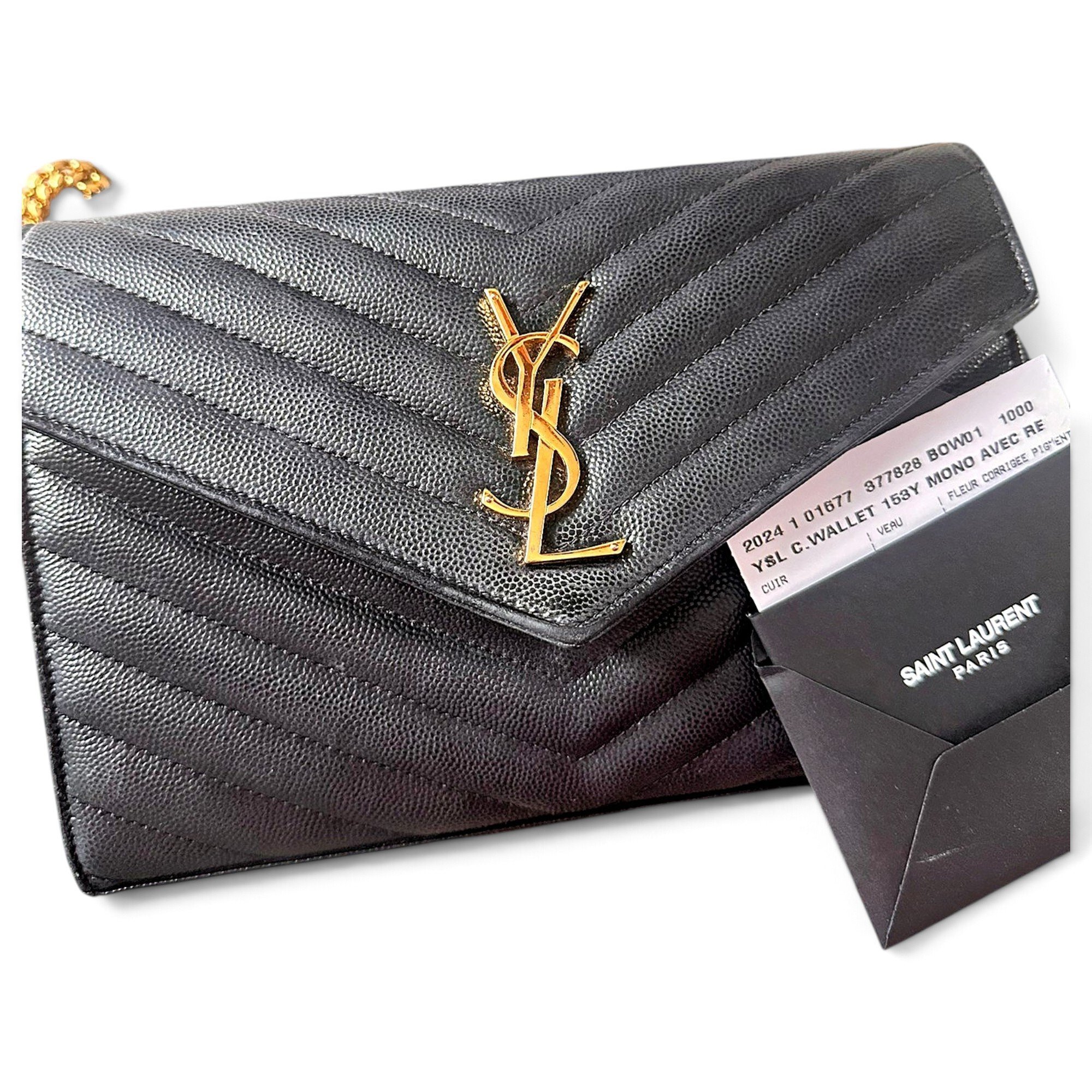 Leather clutch bag