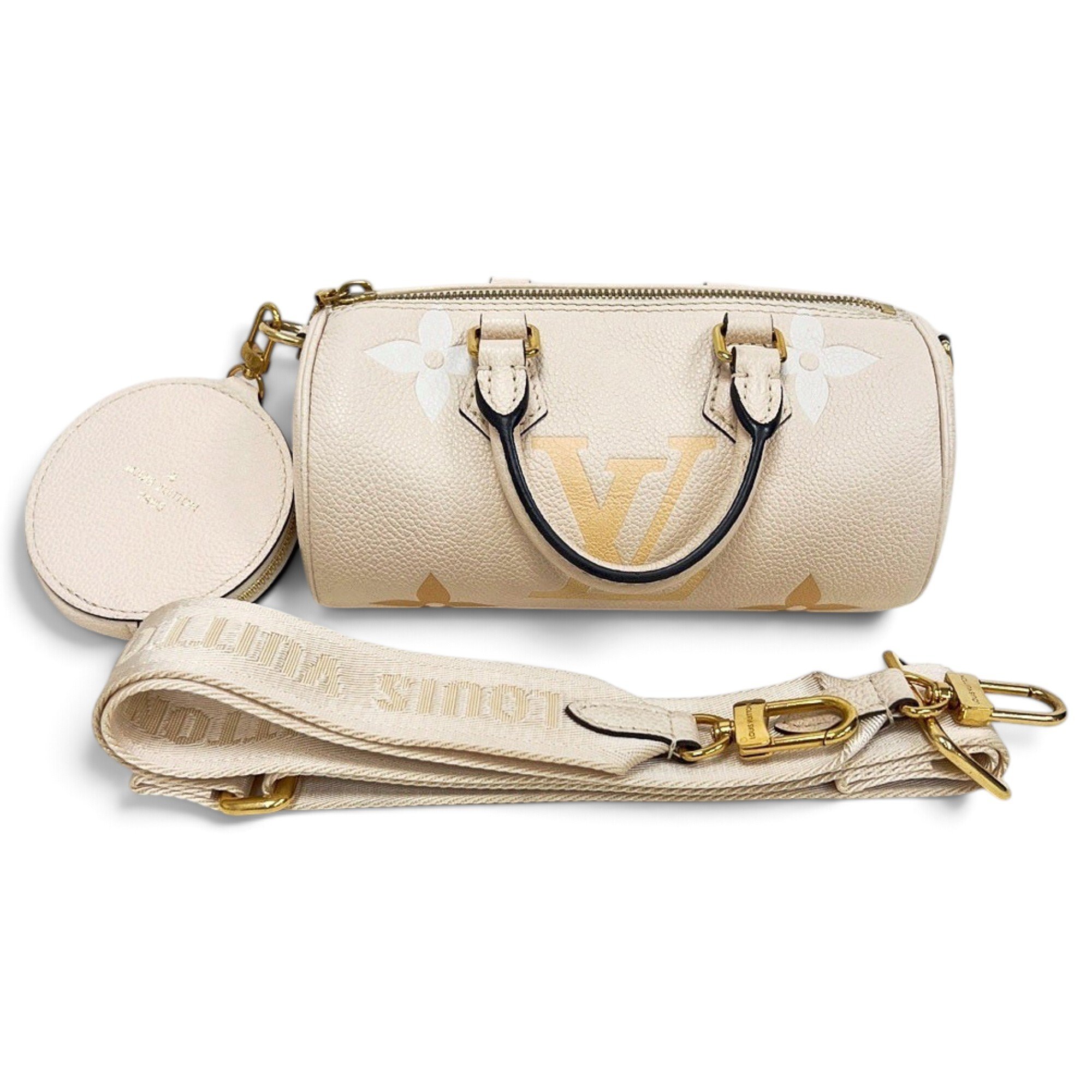 Papillon BB leather handbag