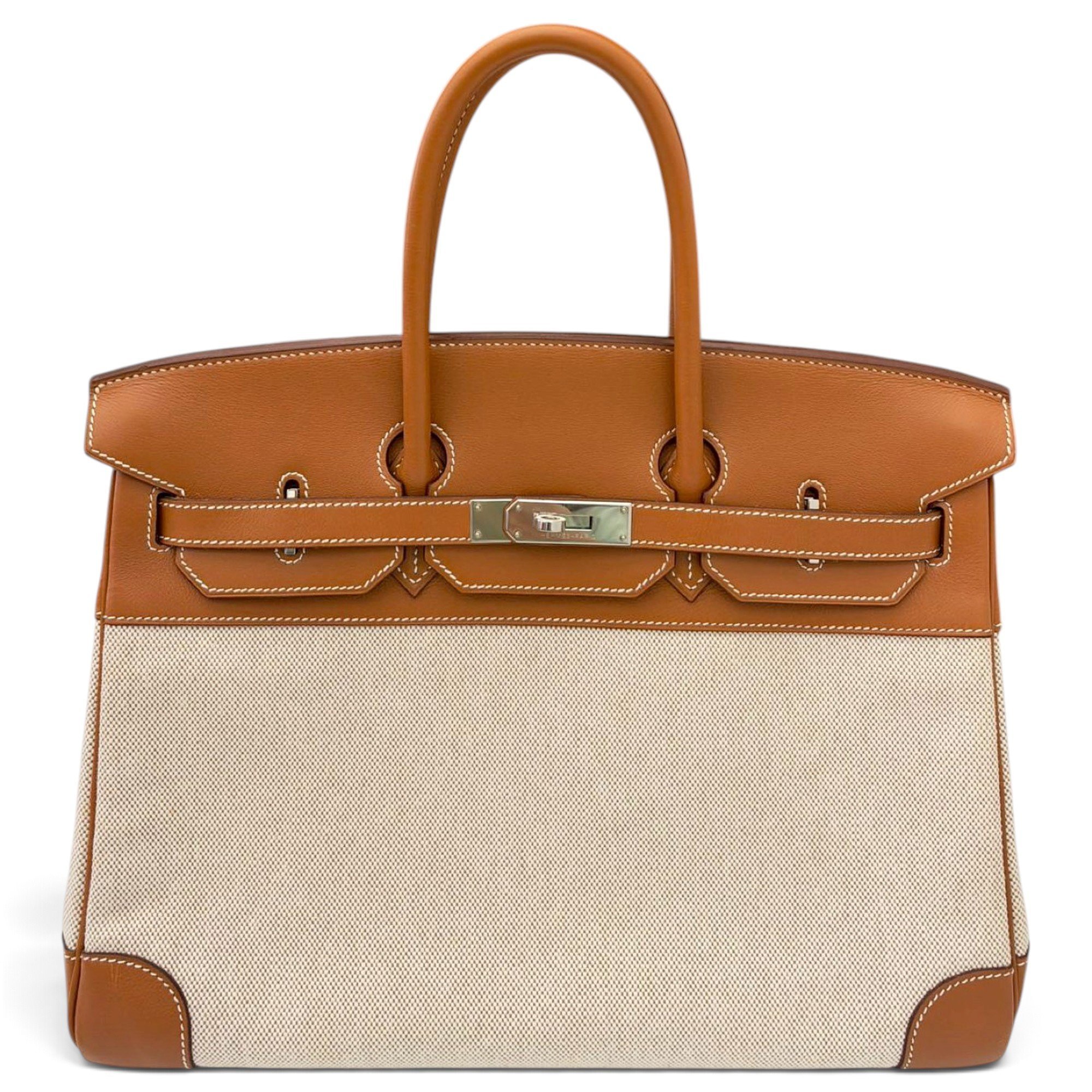Birkin 35 cloth handbag