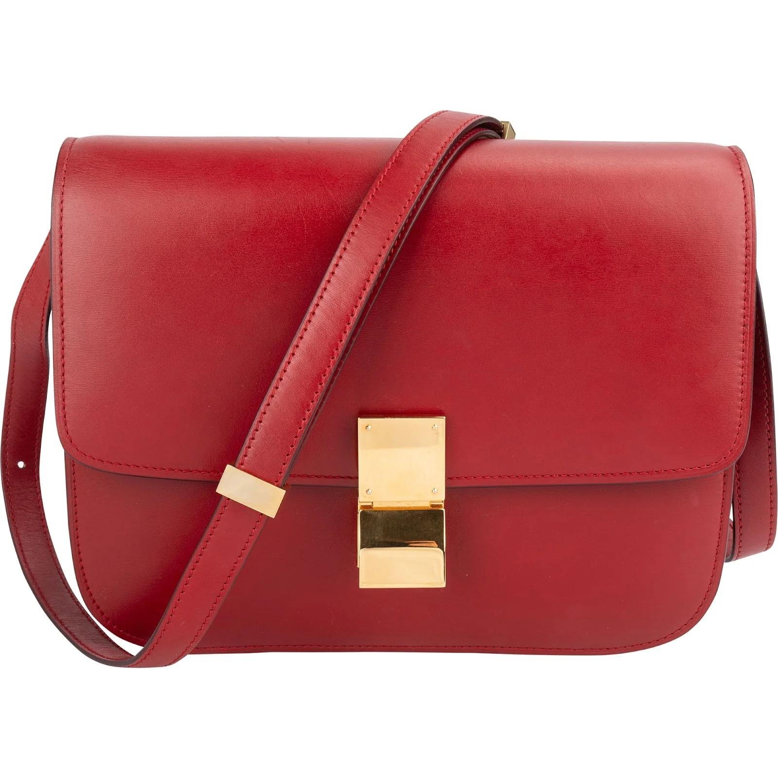 Classic leather crossbody bag