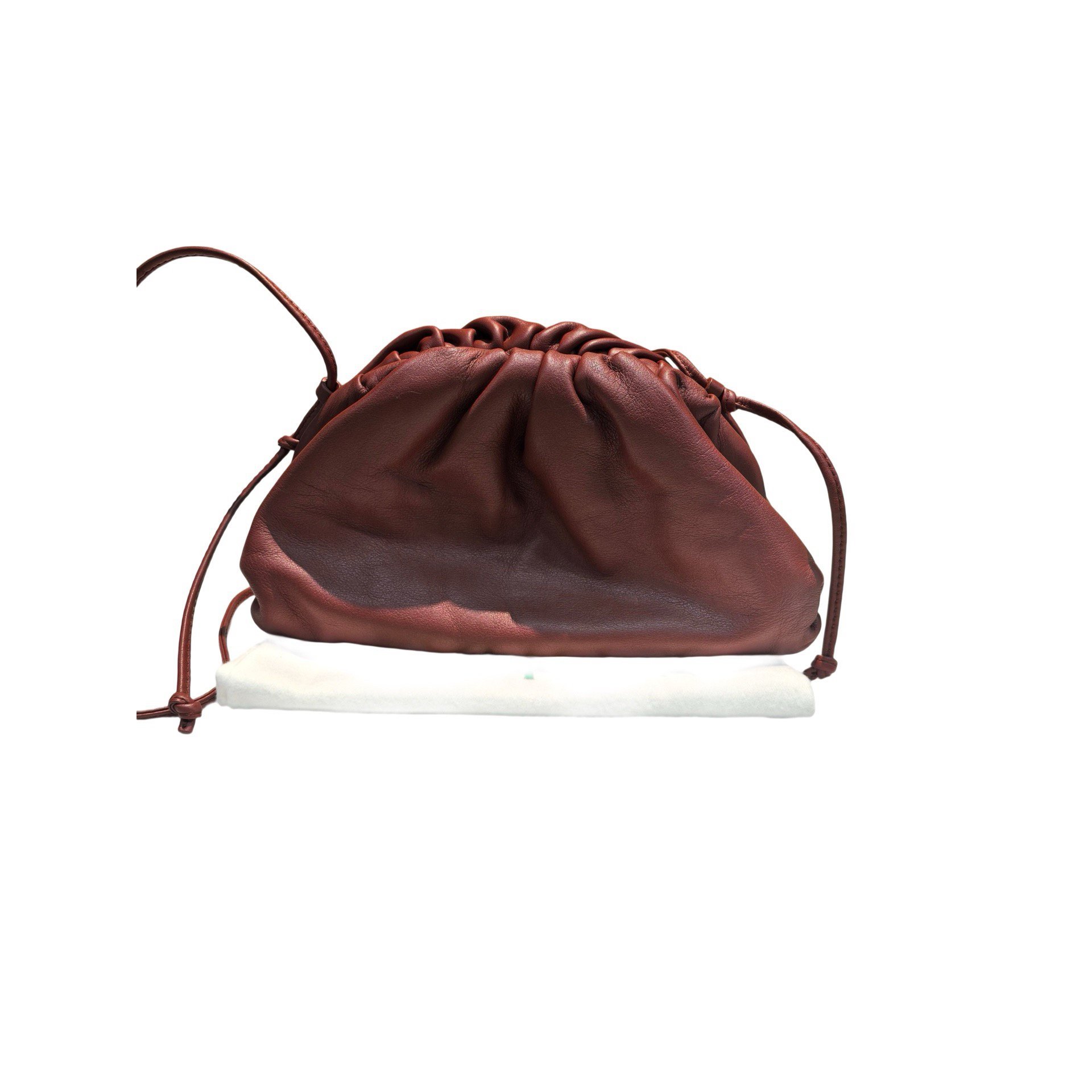 Pouch leather handbag
