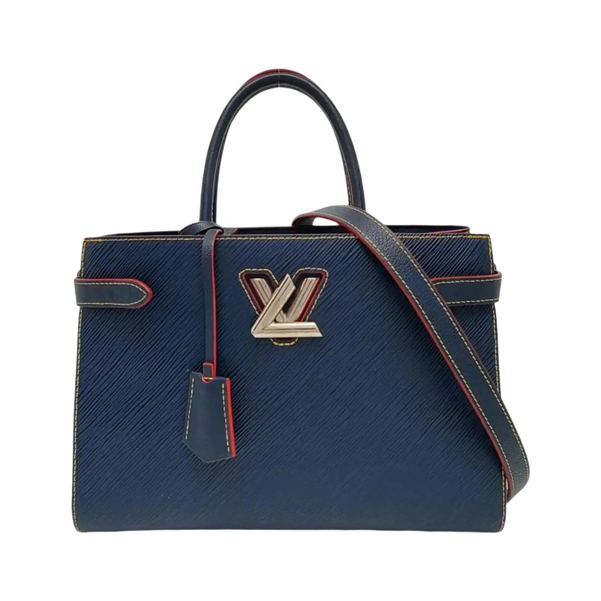 Twist leather handbag