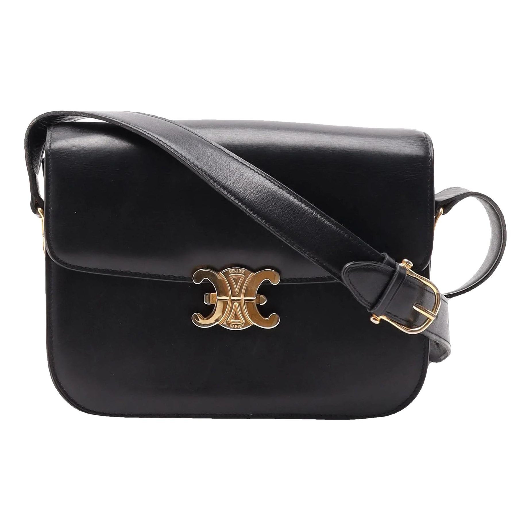Triomphe leather handbag