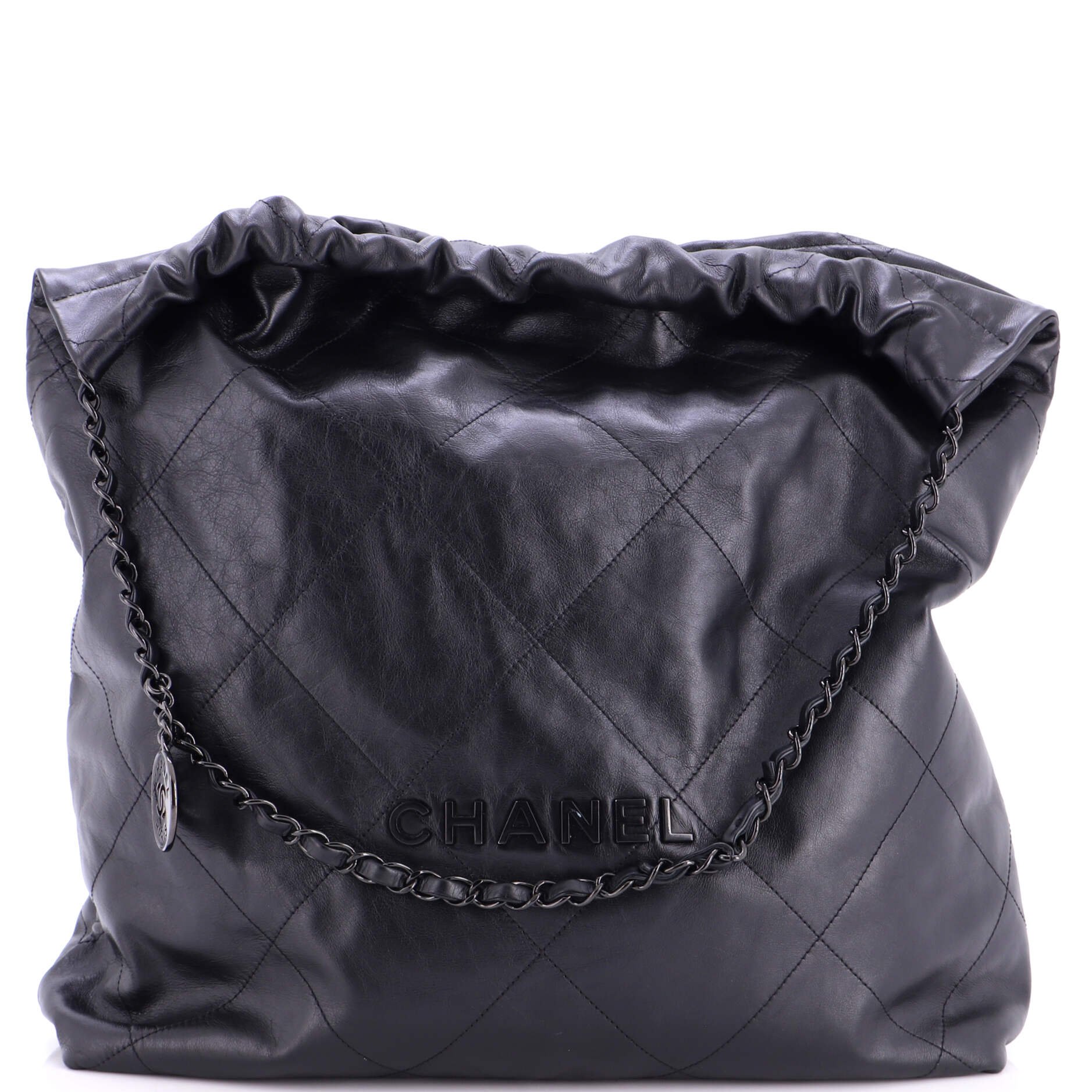 22 Chain Hobo Quilted Calfskin Large