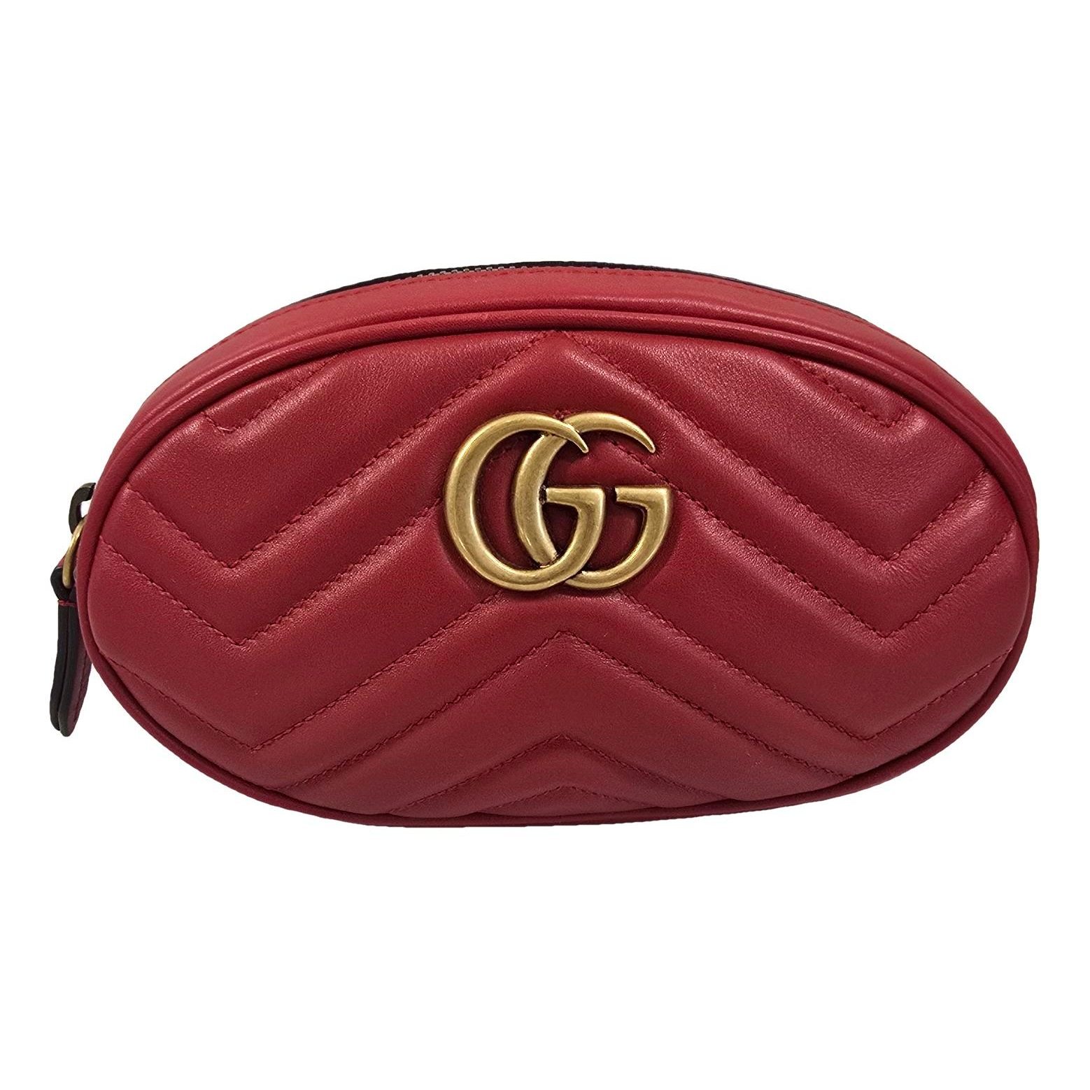 GG Marmont Oval leather handbag