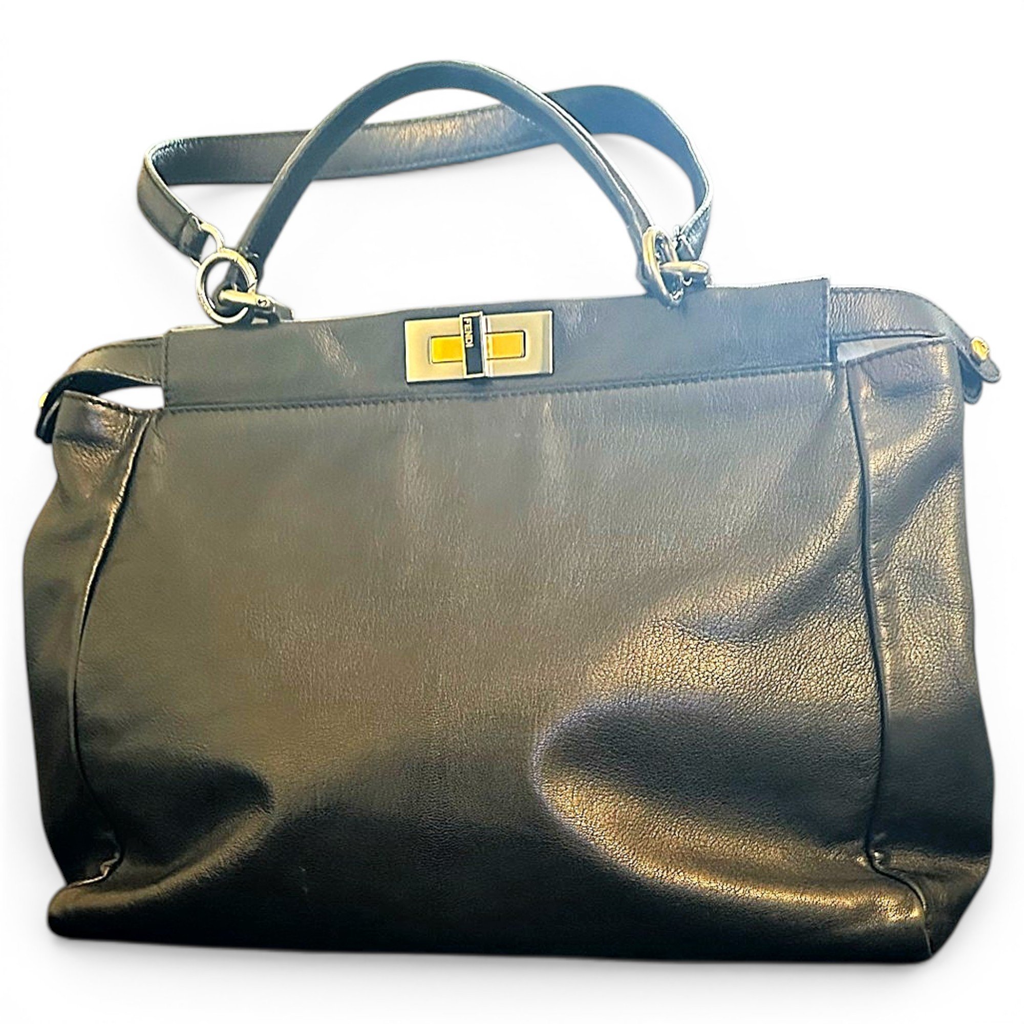 Fendi Peekaboo leather handbag