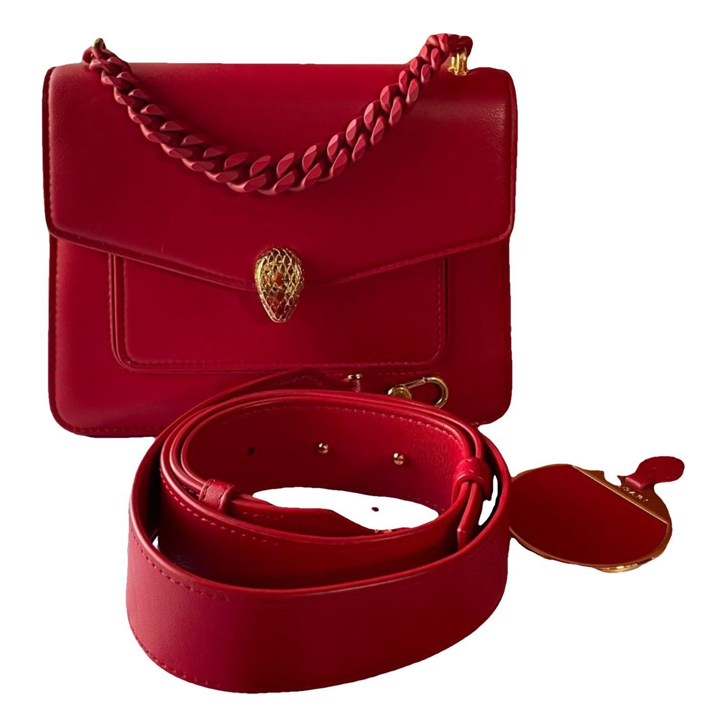 Serpenti leather handbag