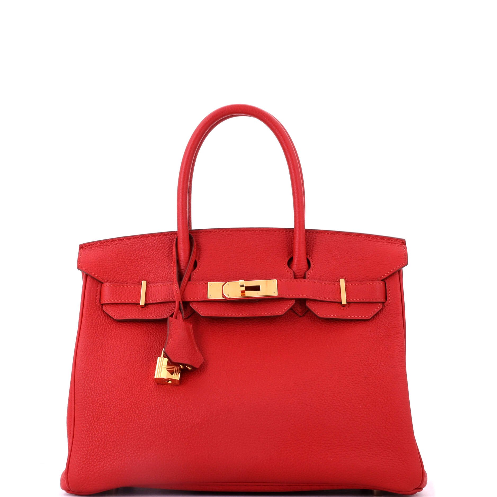 Birkin Handbag Vermillon Togo with Gold Hardware 30