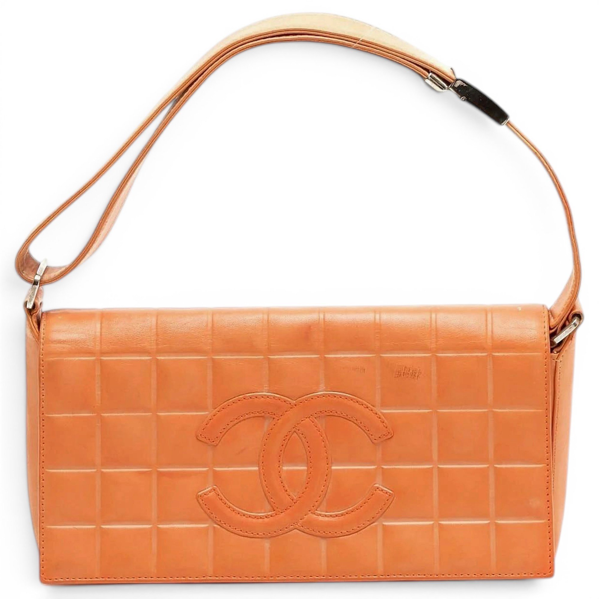 Trendy CC leather handbag