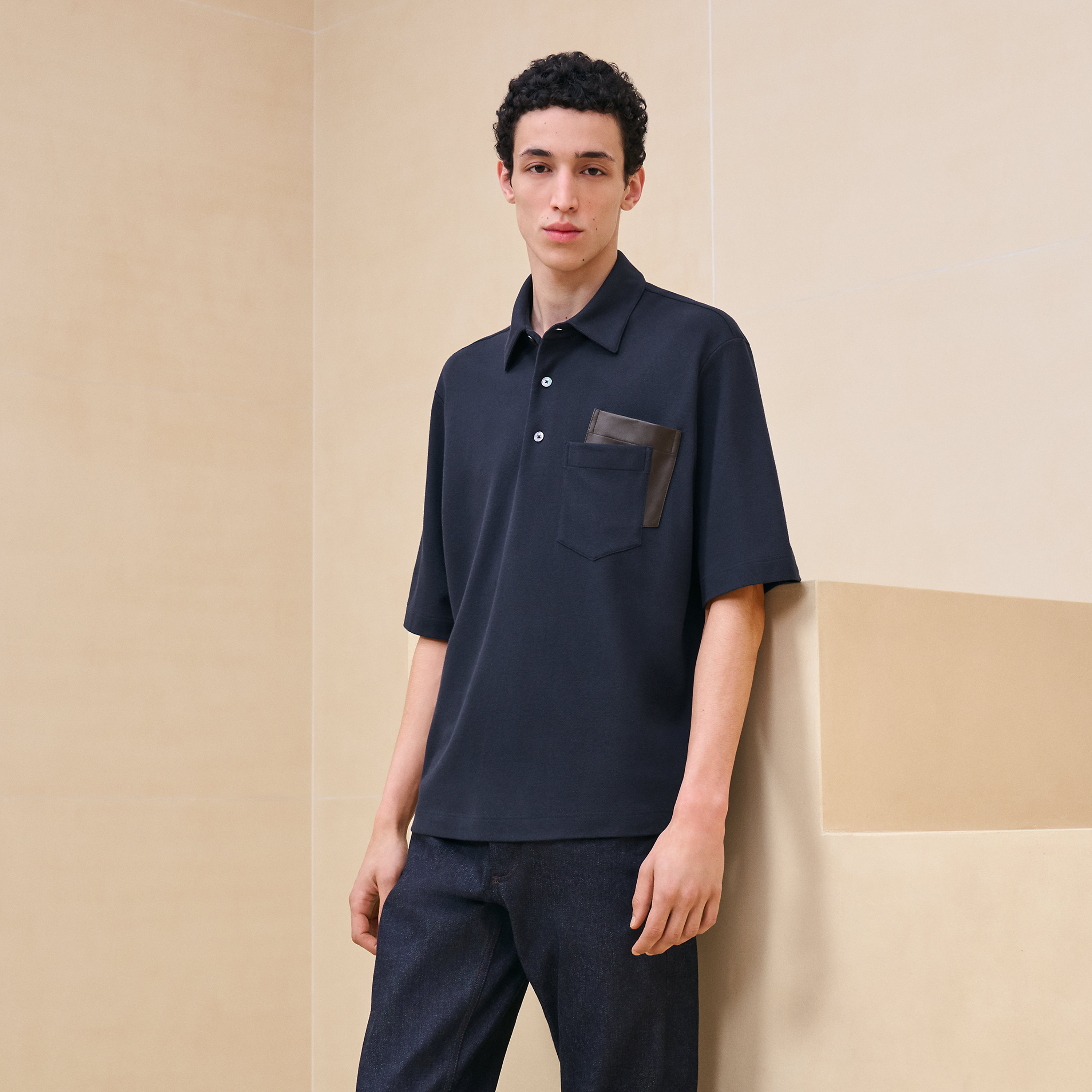 Polo shirt with pocket