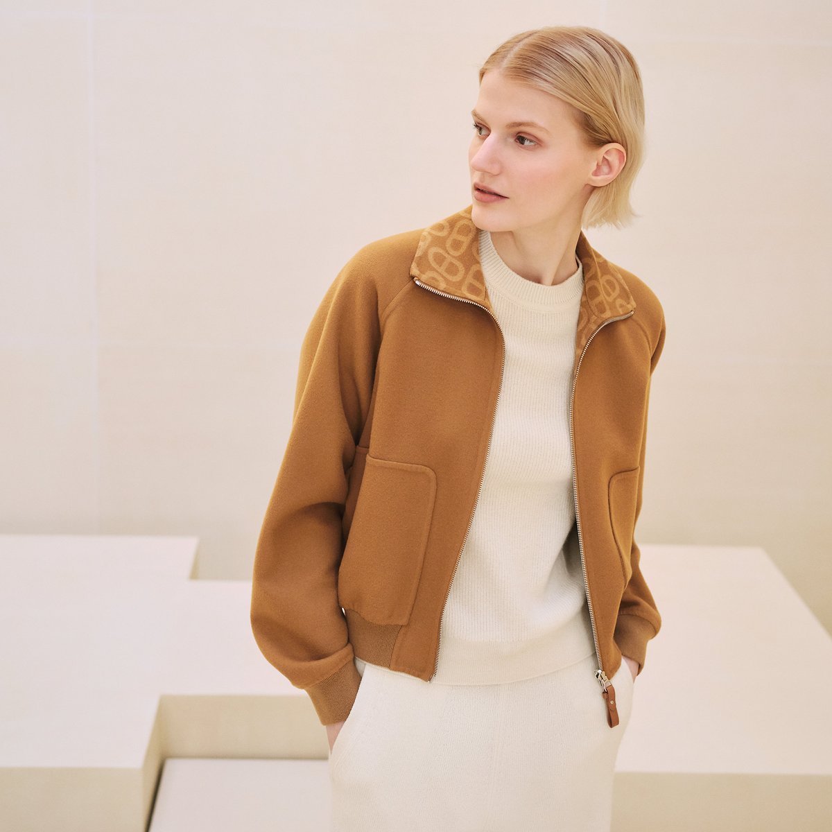 "Chaine d'Ancre" reversible bomber jacket
