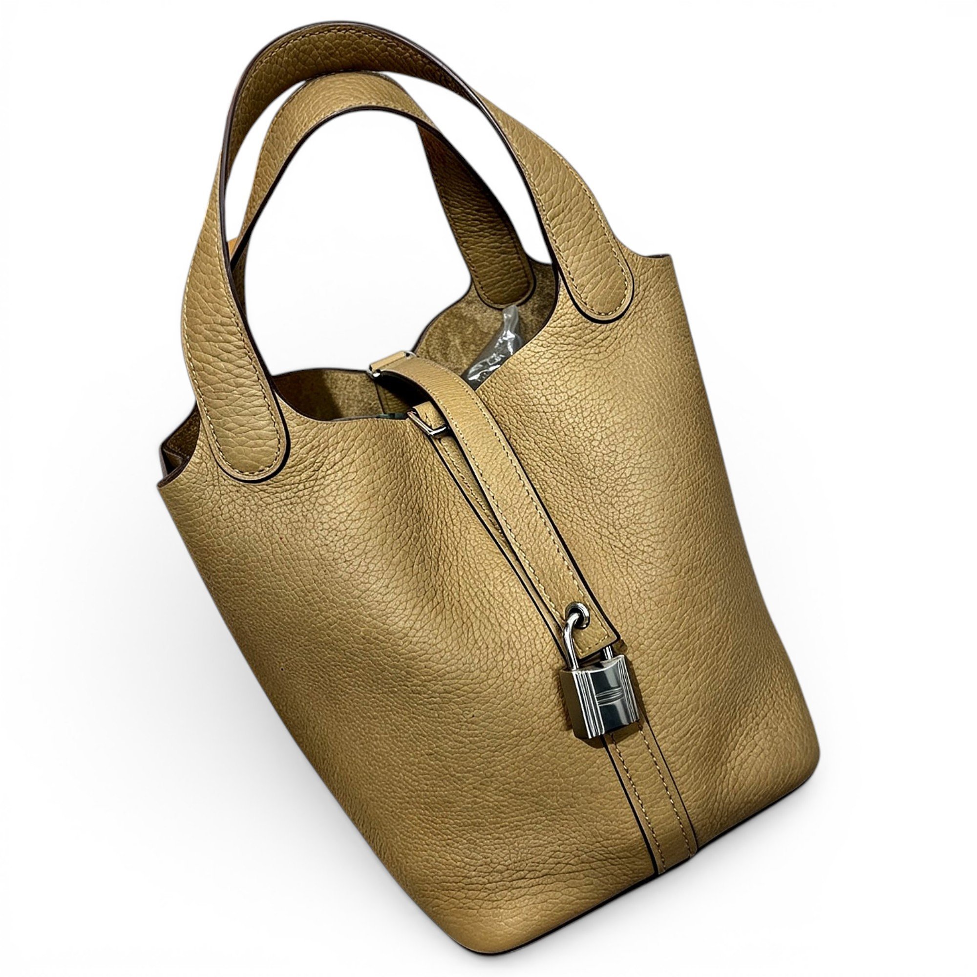 Picotin leather handbag