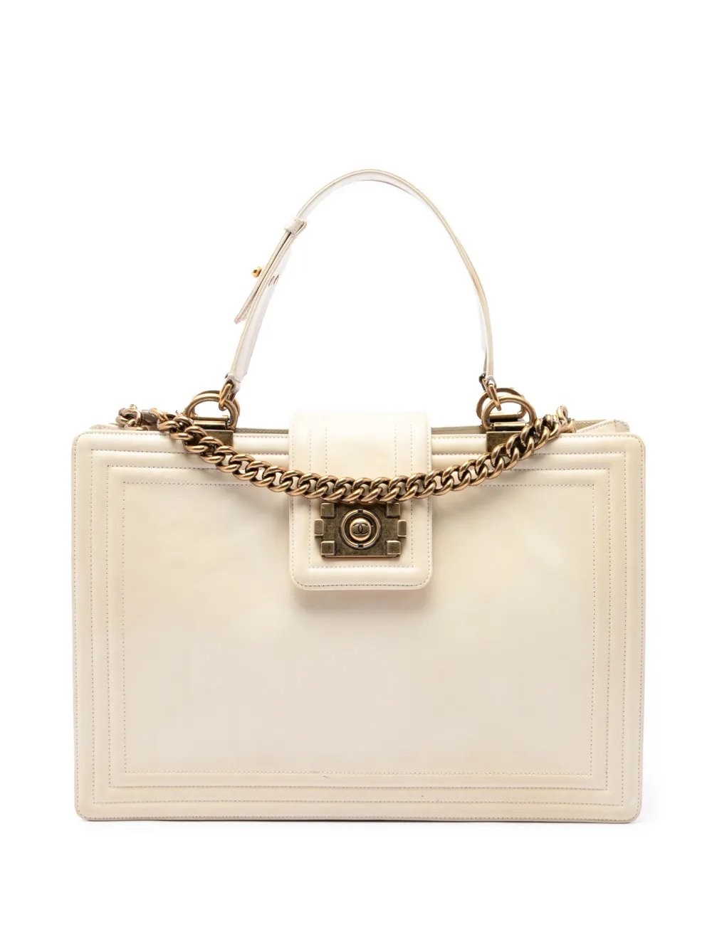 2011 Calfskin Boy Reverso Shopping Tote satchel