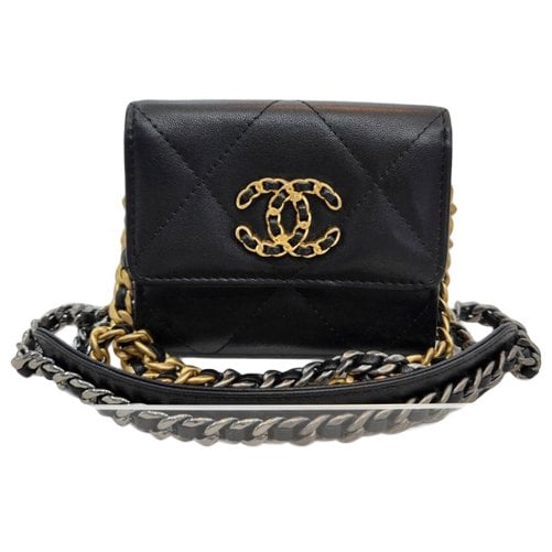 Leather clutch bag