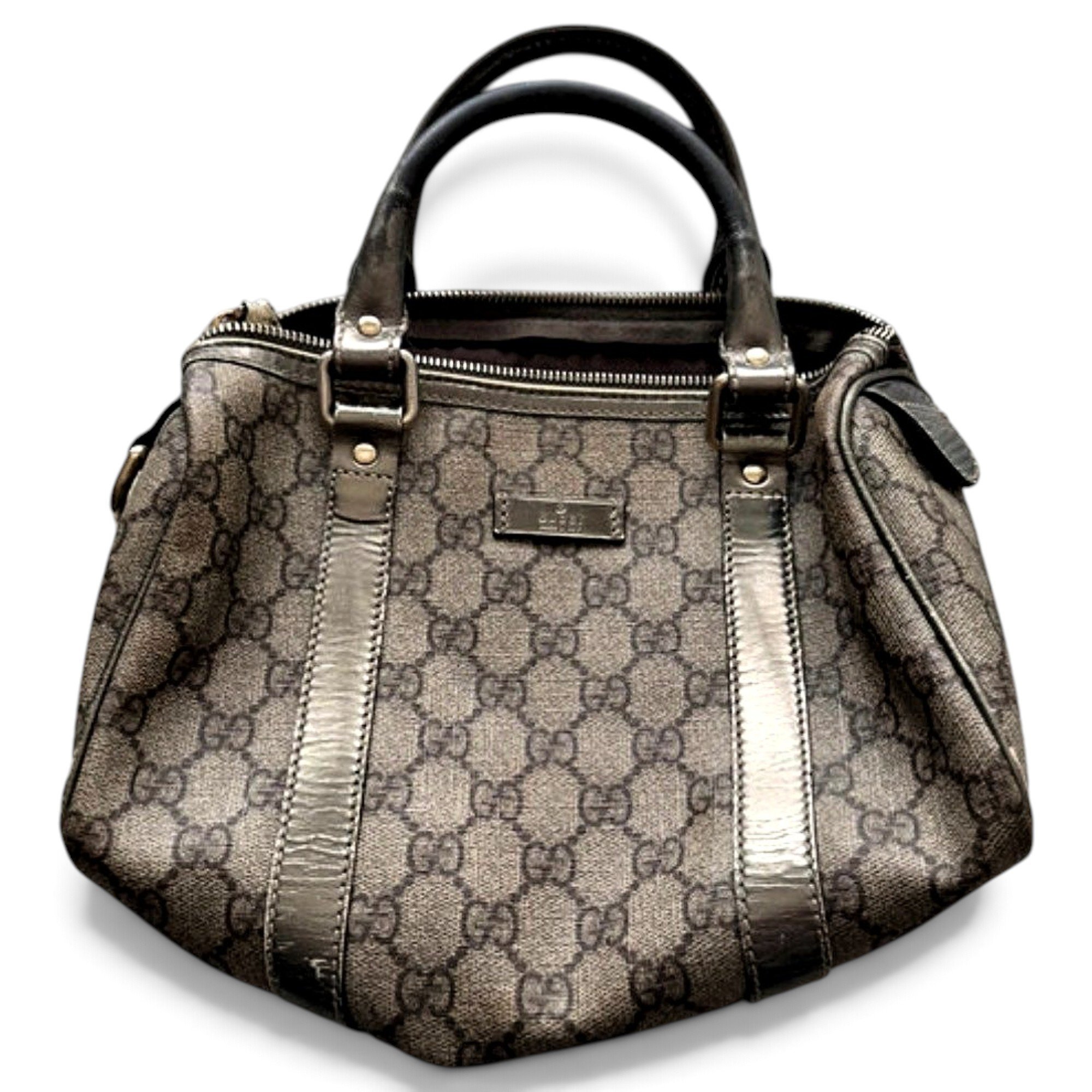 Boston leather handbag