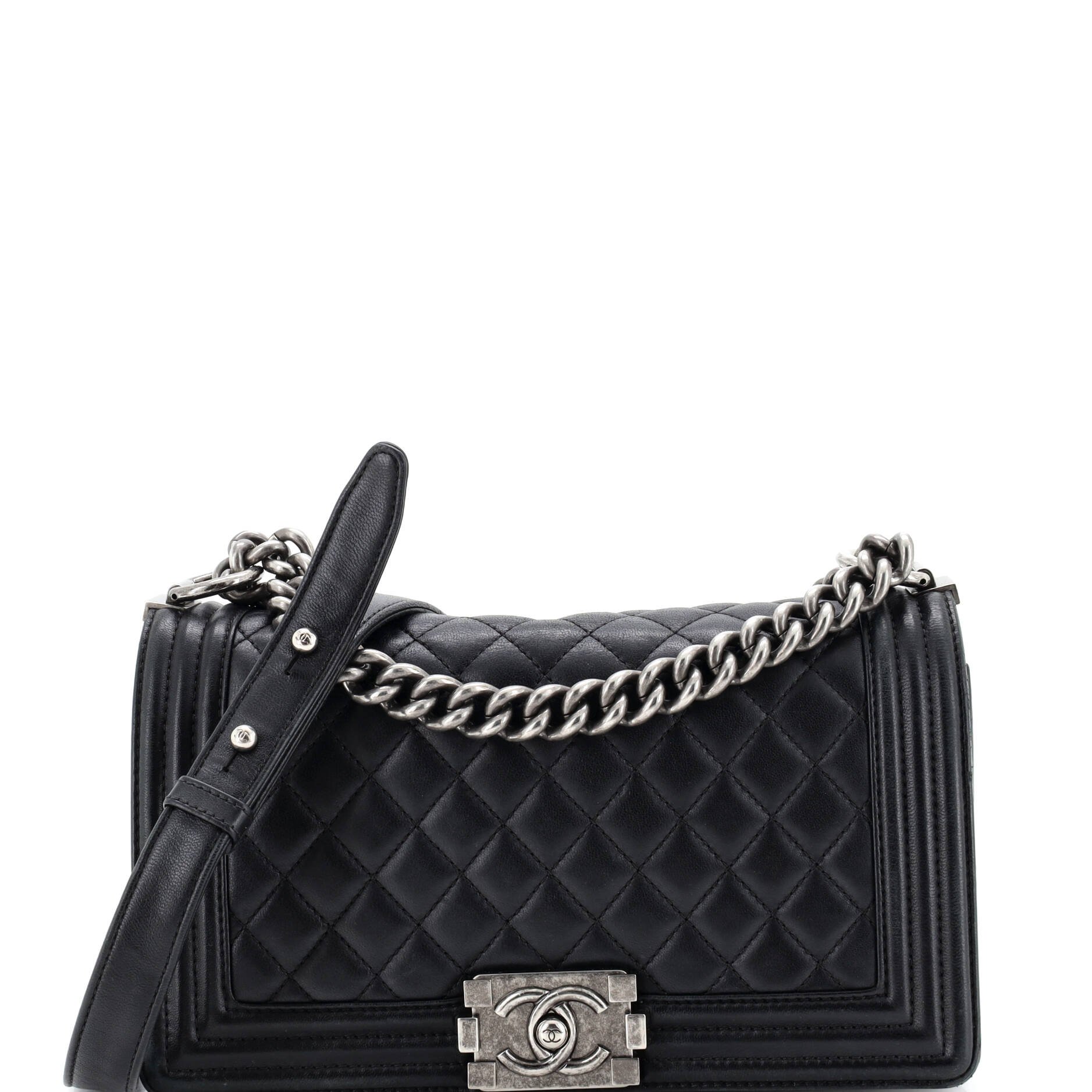 Boy Flap Bag Quilted Lambskin Old Medium