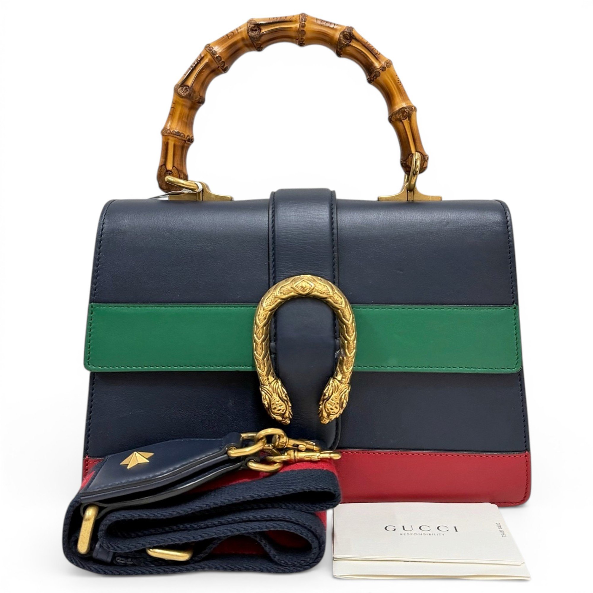 Dionysus Bamboo leather handbag