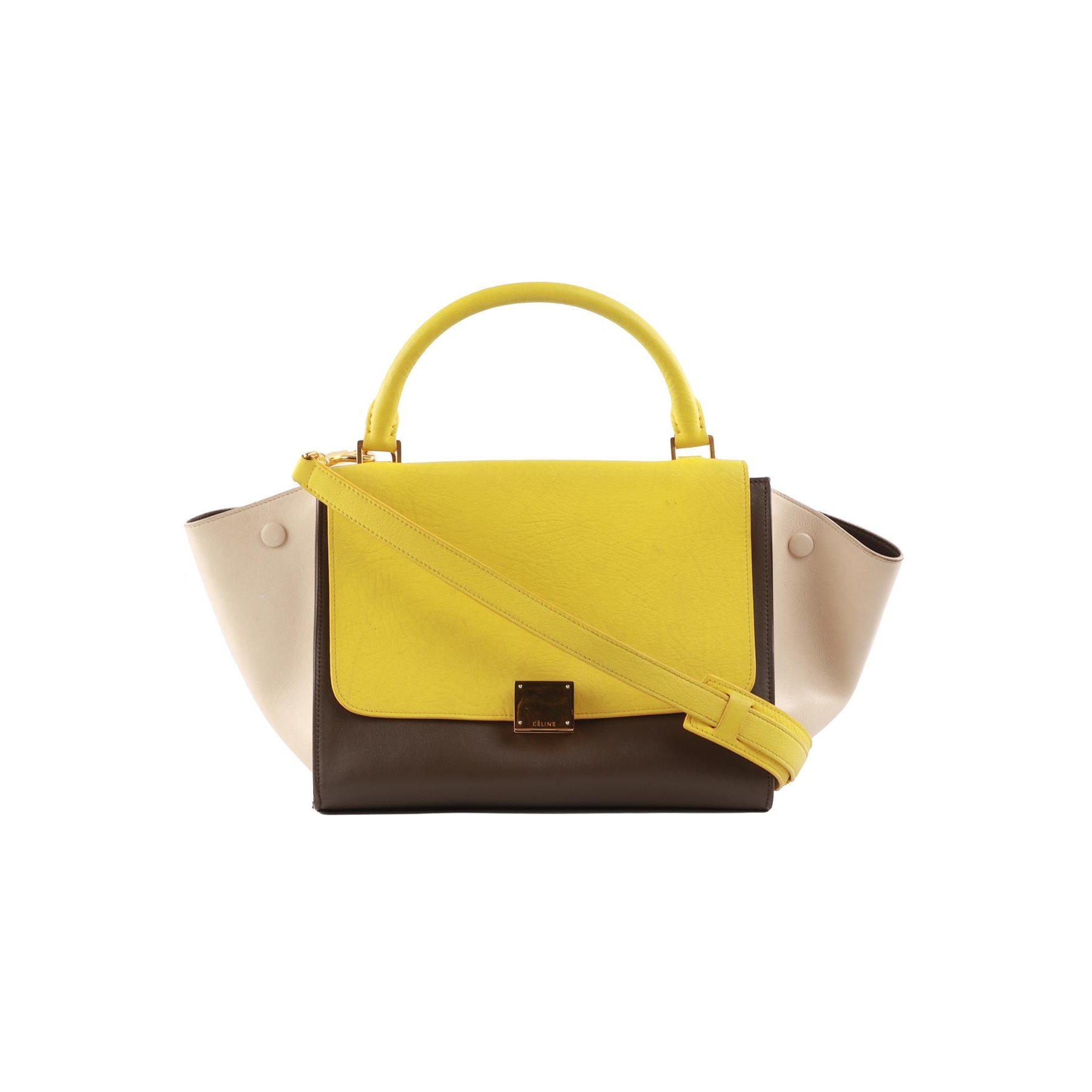 Trapèze leather tote