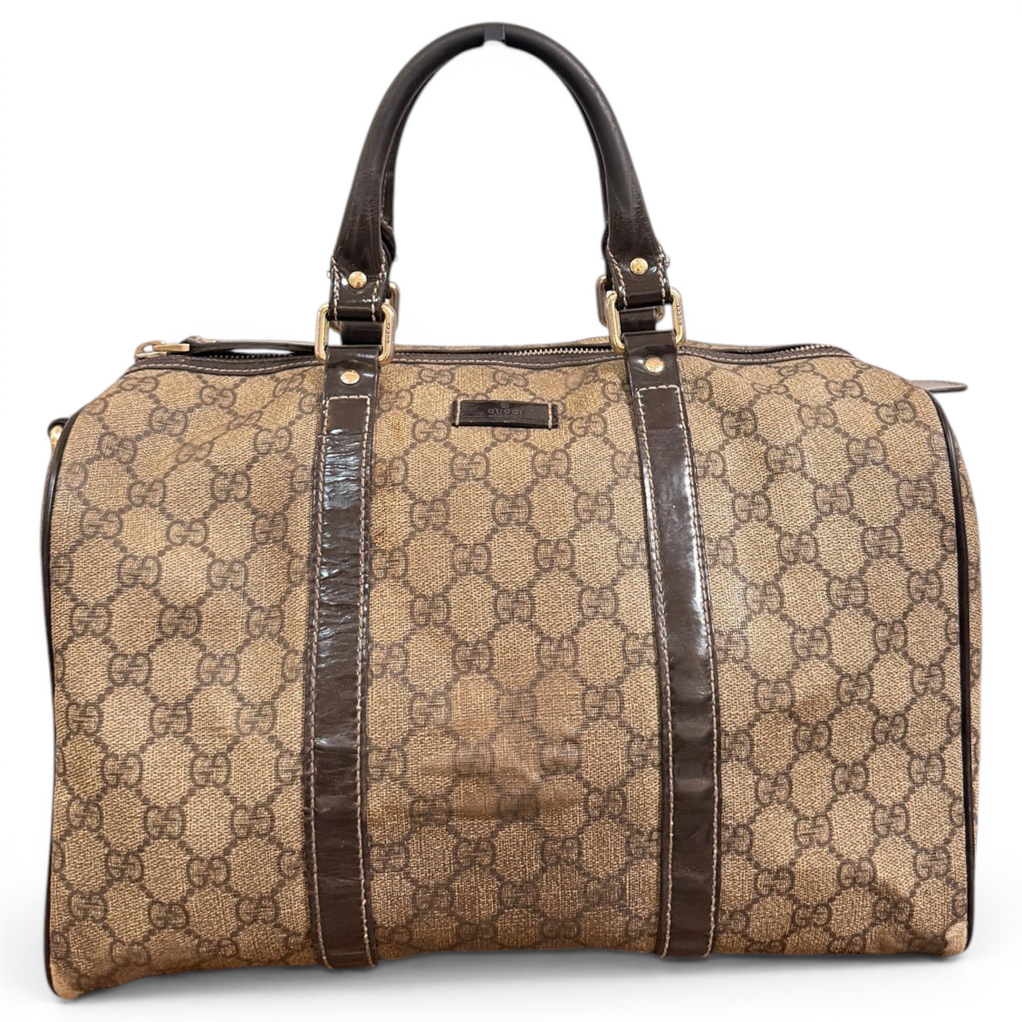 Gucci Boston leather bowling bag
