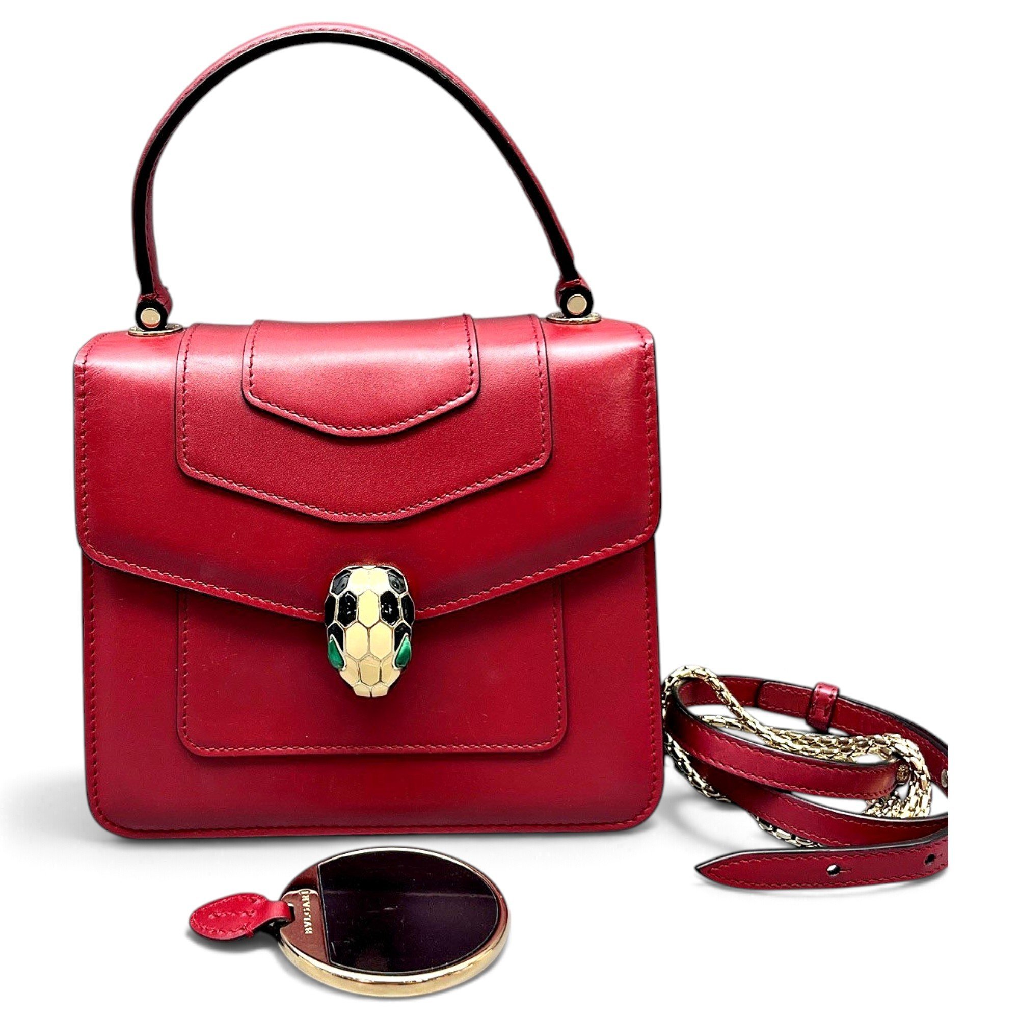 Serpenti leather crossbody bag