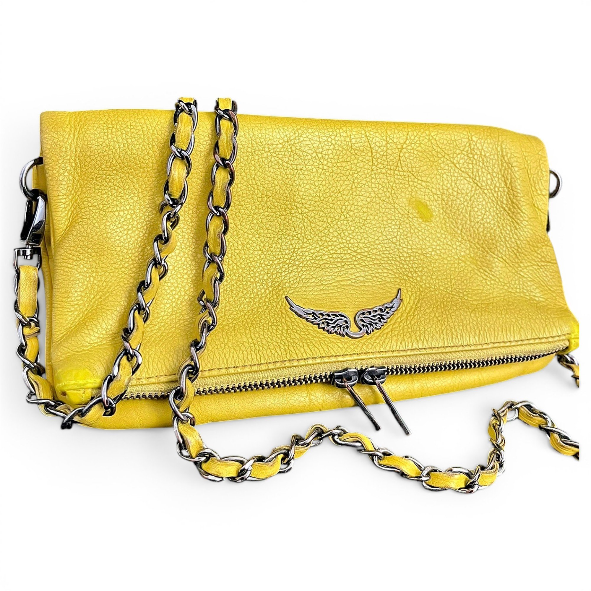 Rock leather crossbody bag