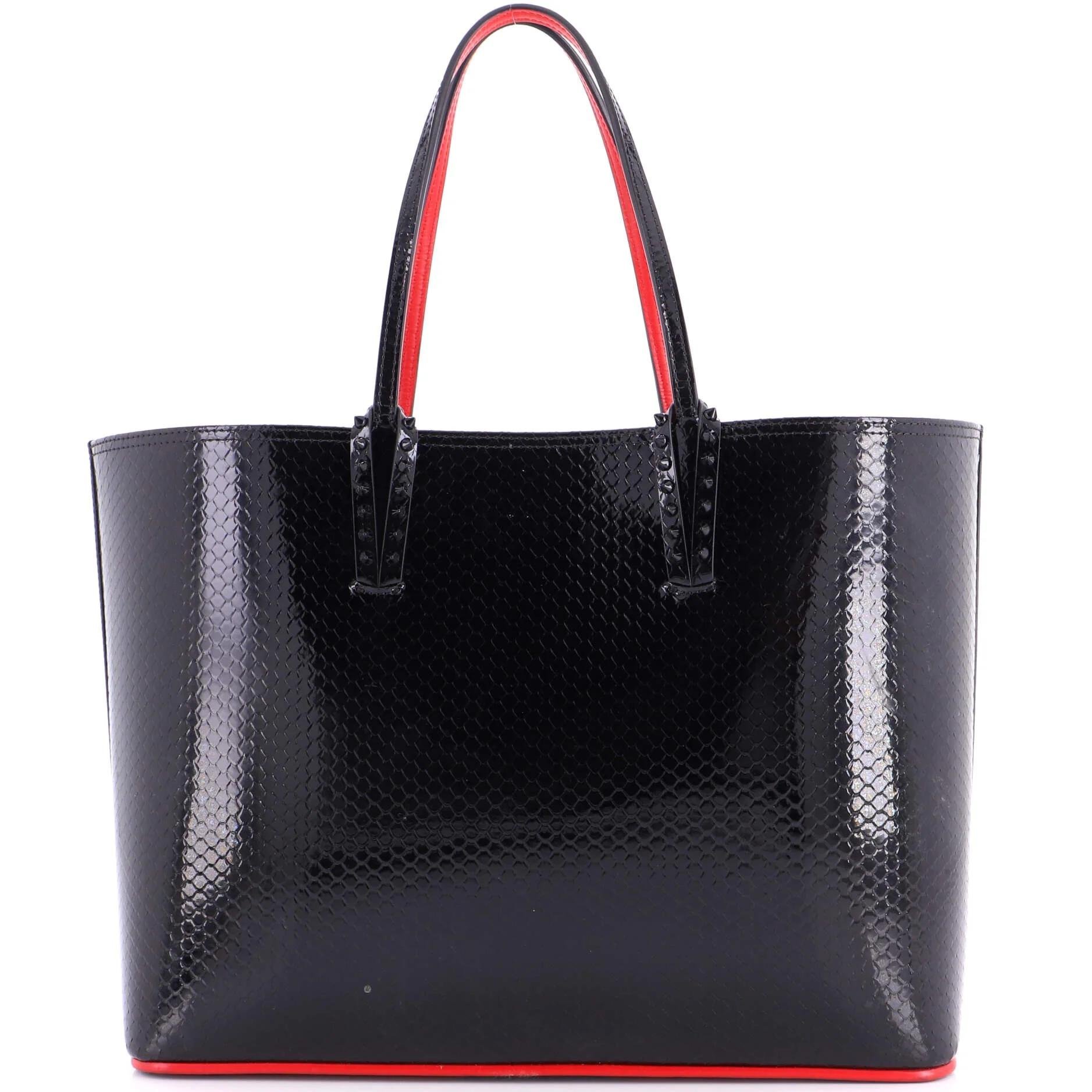 Patent leather tote