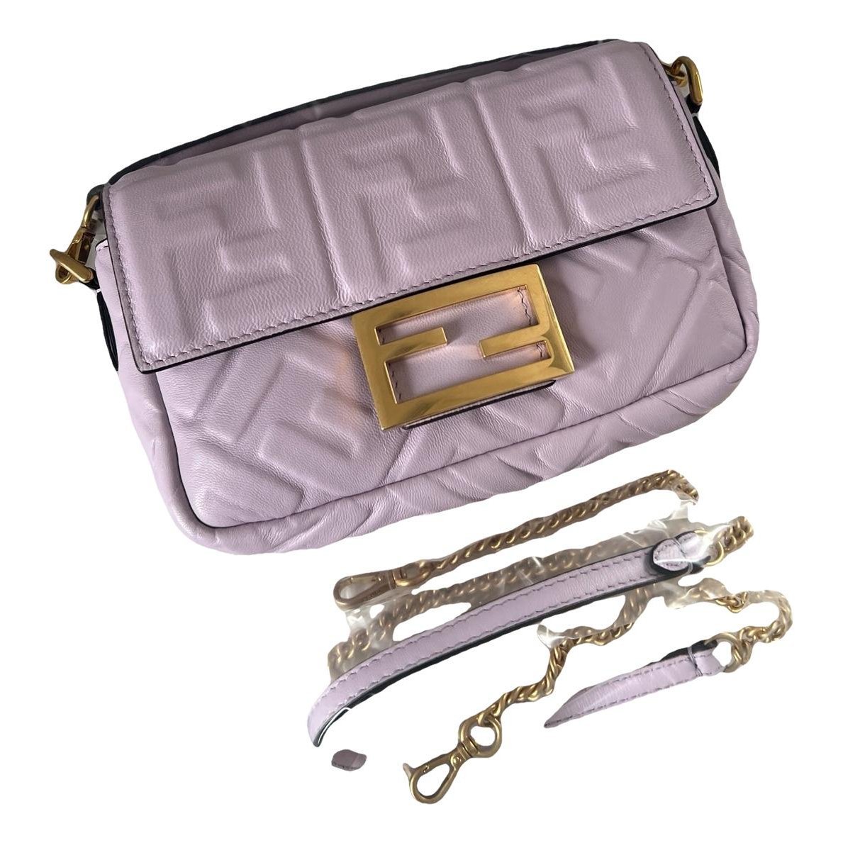 Baguette leather handbag