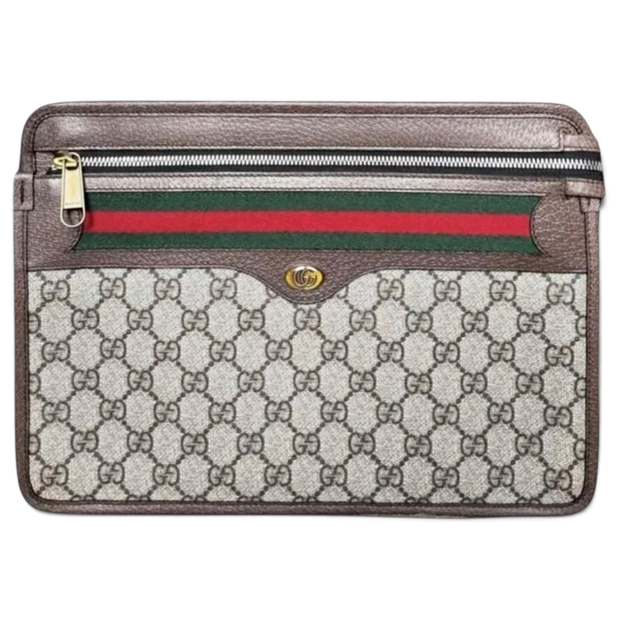 Ophidia cloth clutch bag