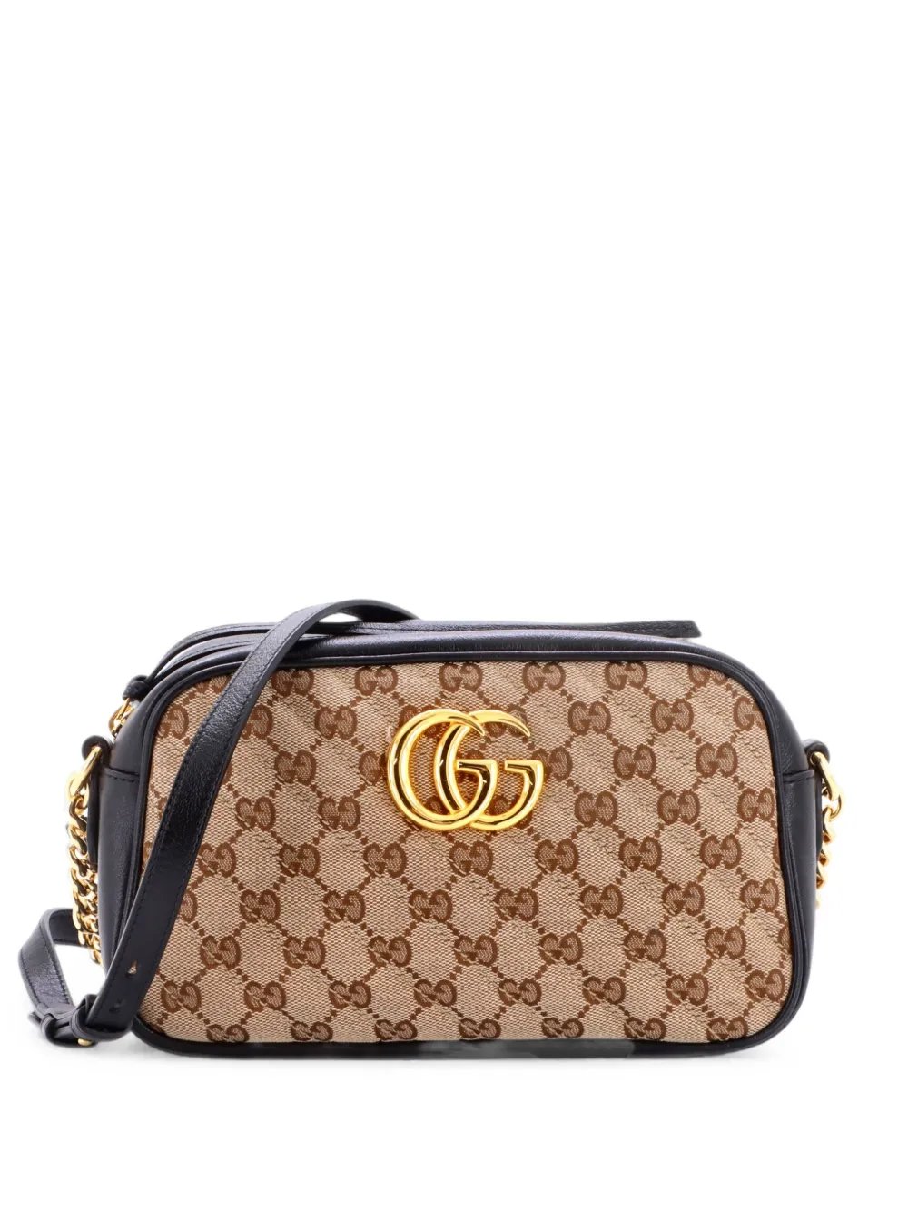 GG Marmont Shoulder Bag Diagonal Quilted GG Canvas with Leather Small crossbody bag