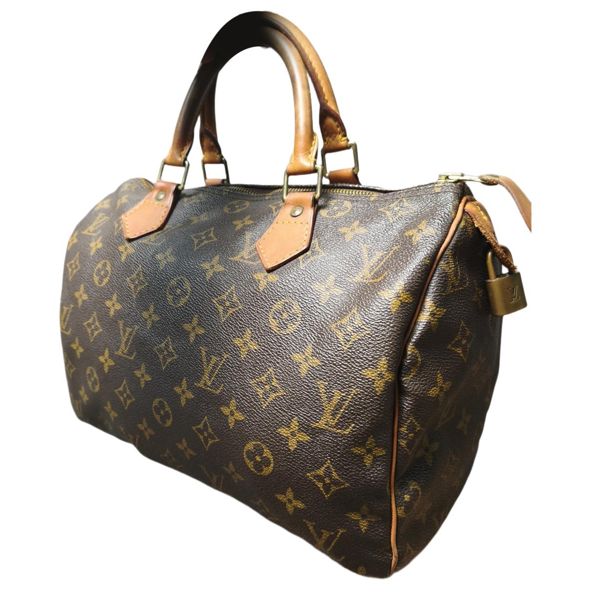 Speedy leather handbag